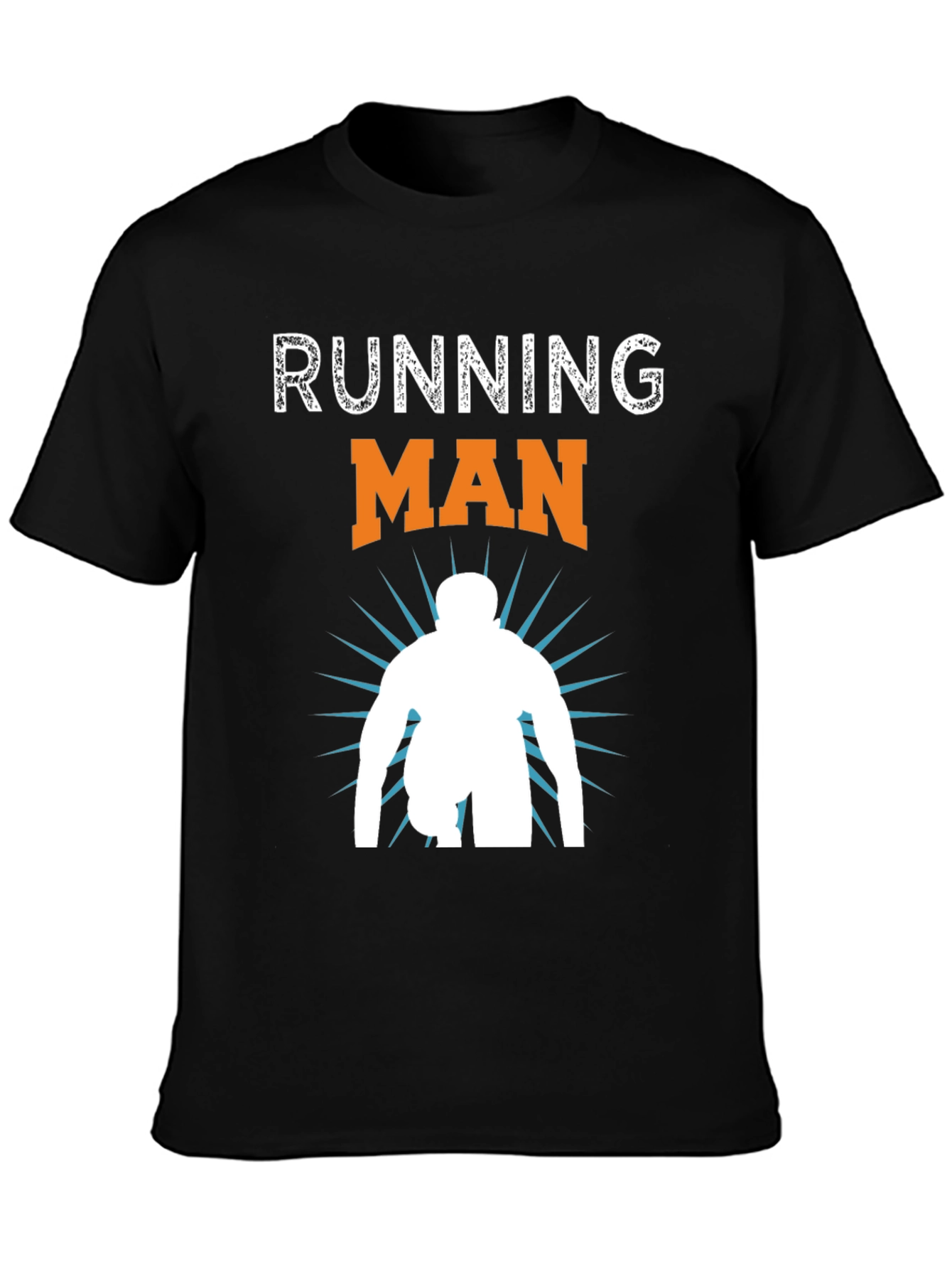 Running Man Graphic T-Shirt - Athletic Sportswear - 3