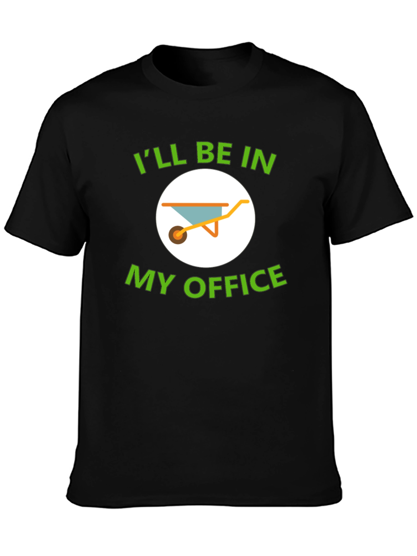 Black Gardener's Office T-Shirt view 3