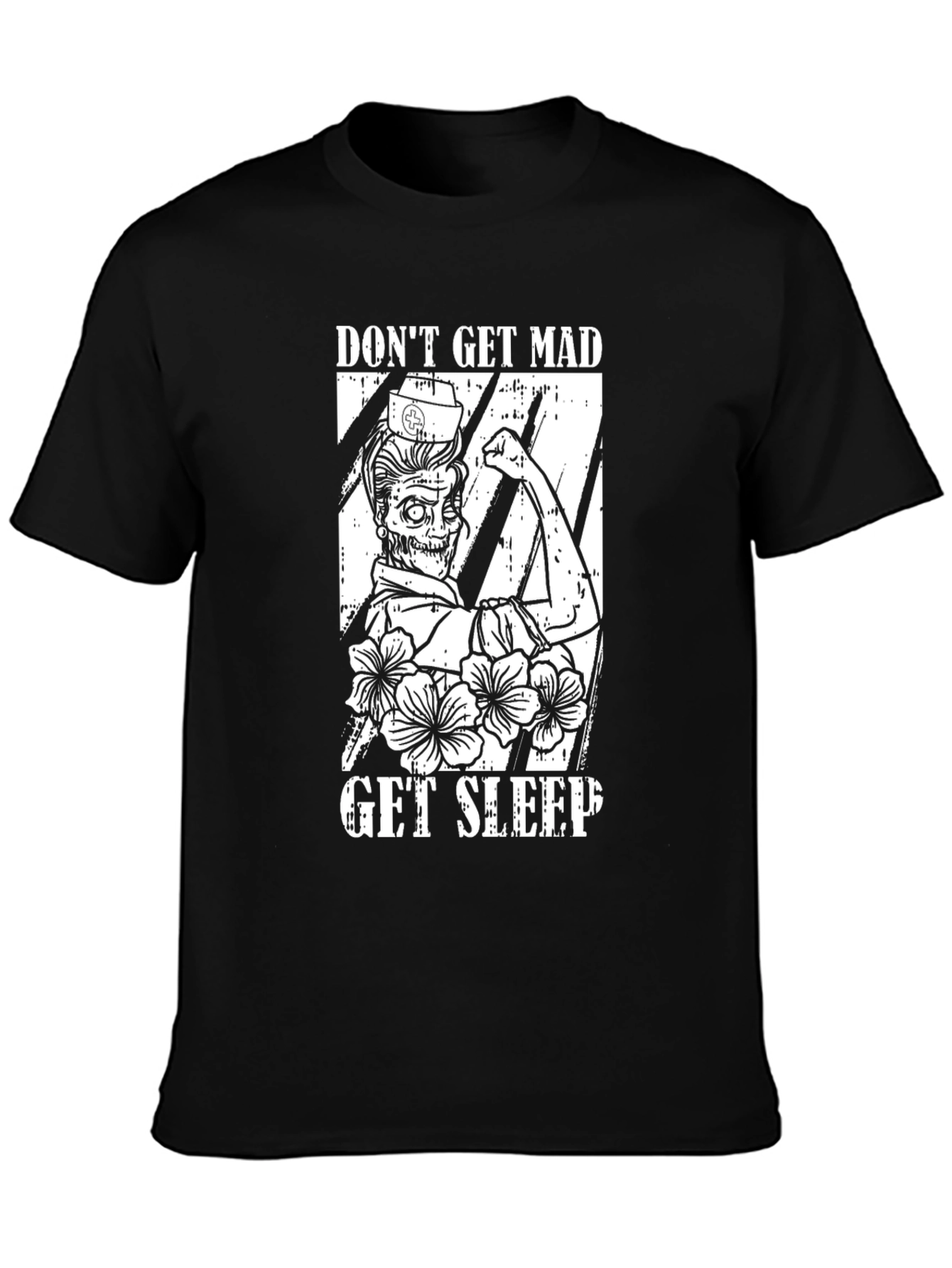 Black Don't Get Mad, Get Sleep Graphic Tee view 3