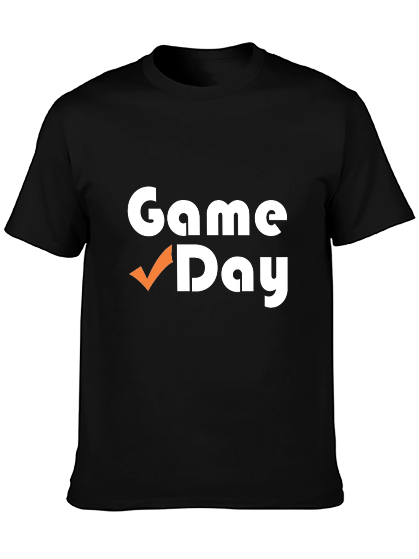 Black Game Day T-Shirt - Black Cotton Blend view 3