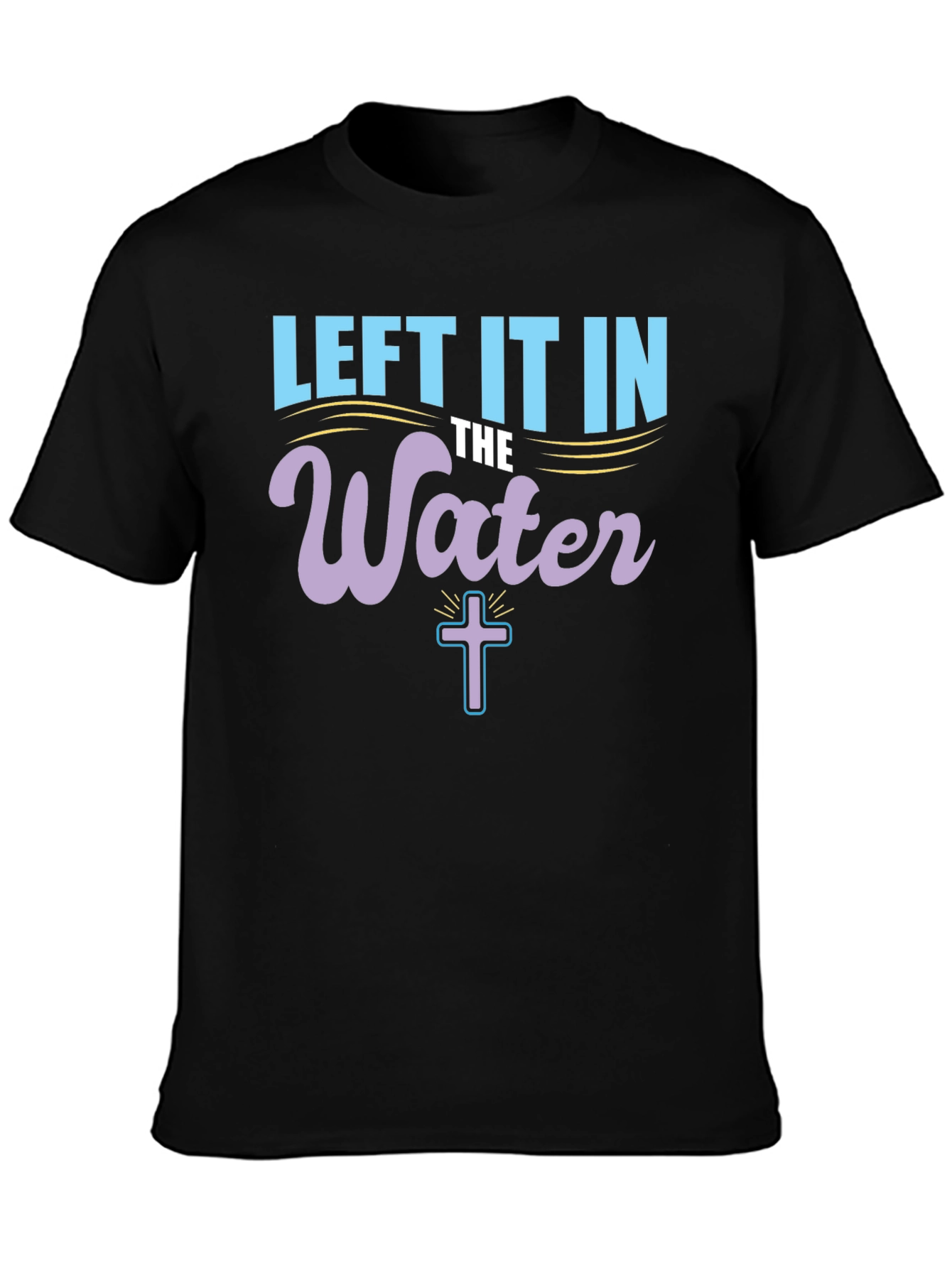 Black Left It In The Water T-Shirt view 3