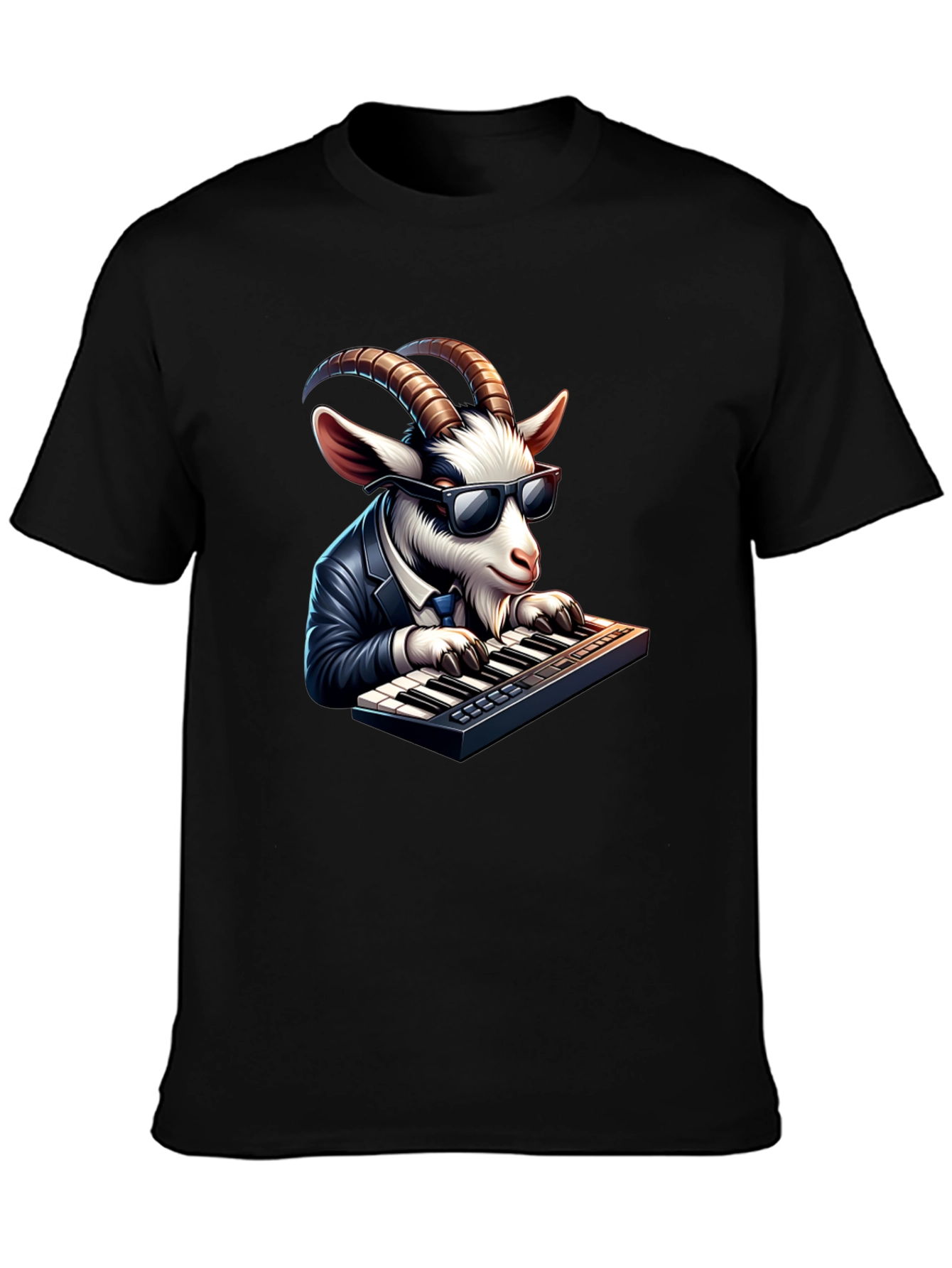 Goat Pianist Graphic Tee - Cool & Unique Design - 3