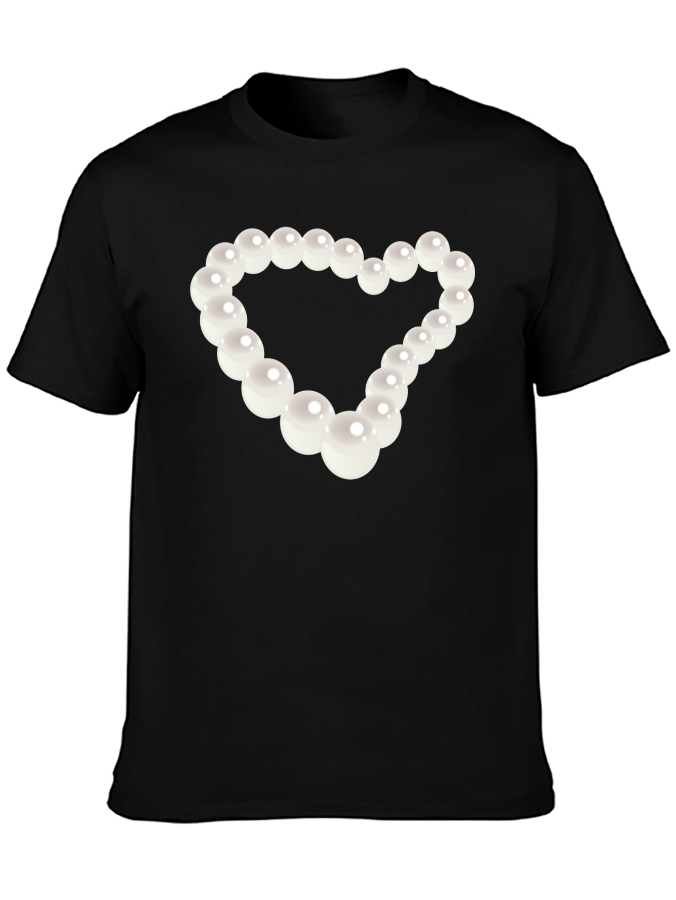 Black Pearl Heart Graphic Tee view 3
