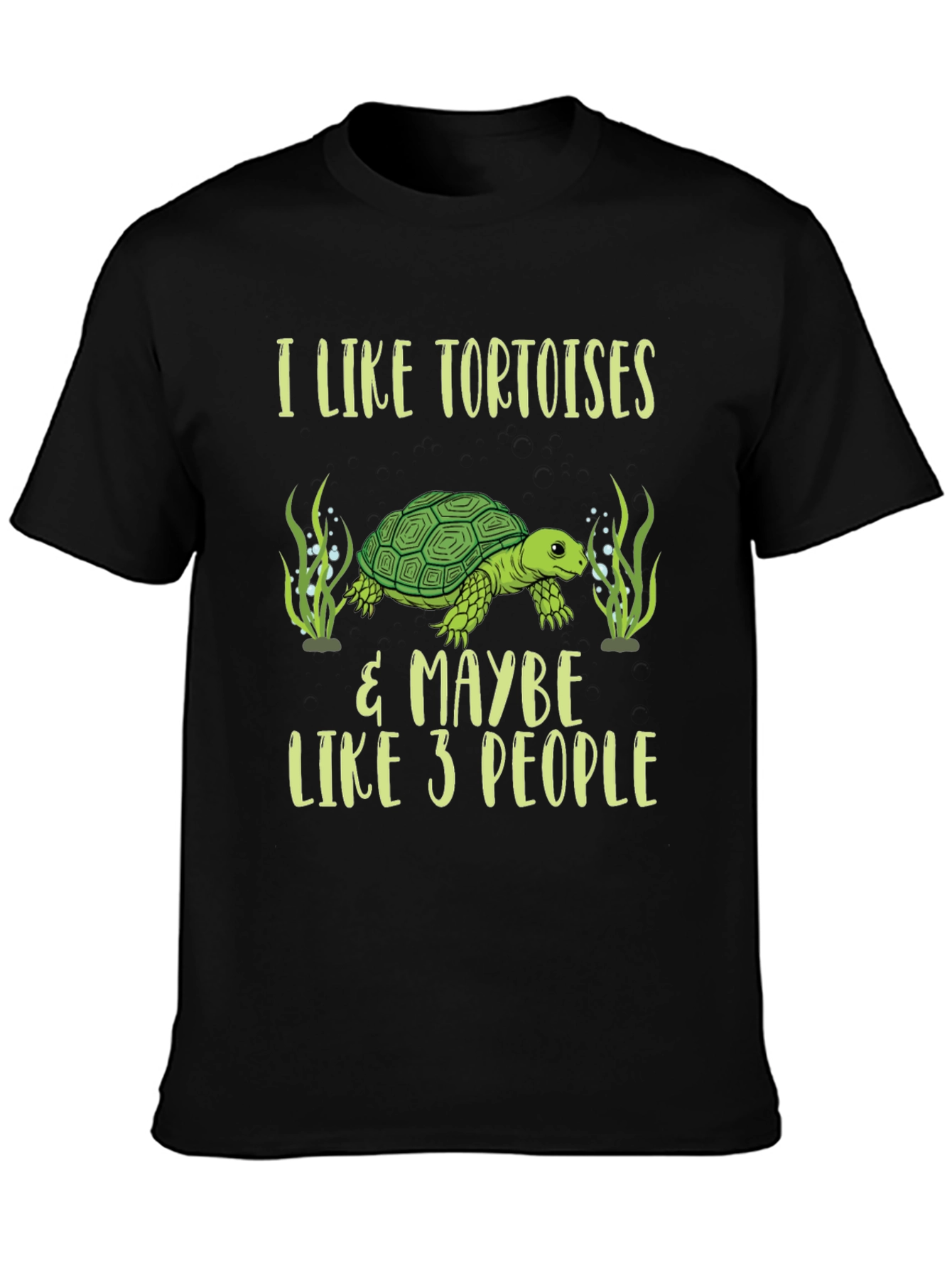 Black Tortoise Lover Graphic T-Shirt view 3
