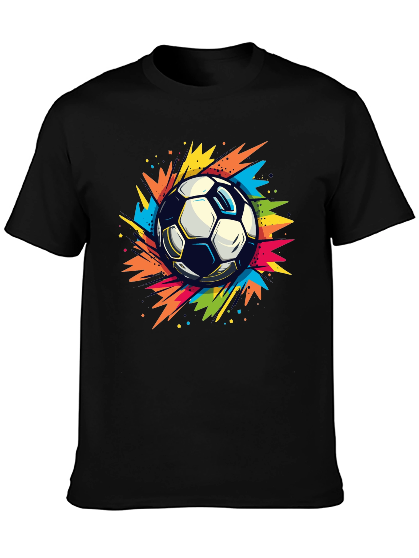 Black Soccer Blast T-Shirt view 3
