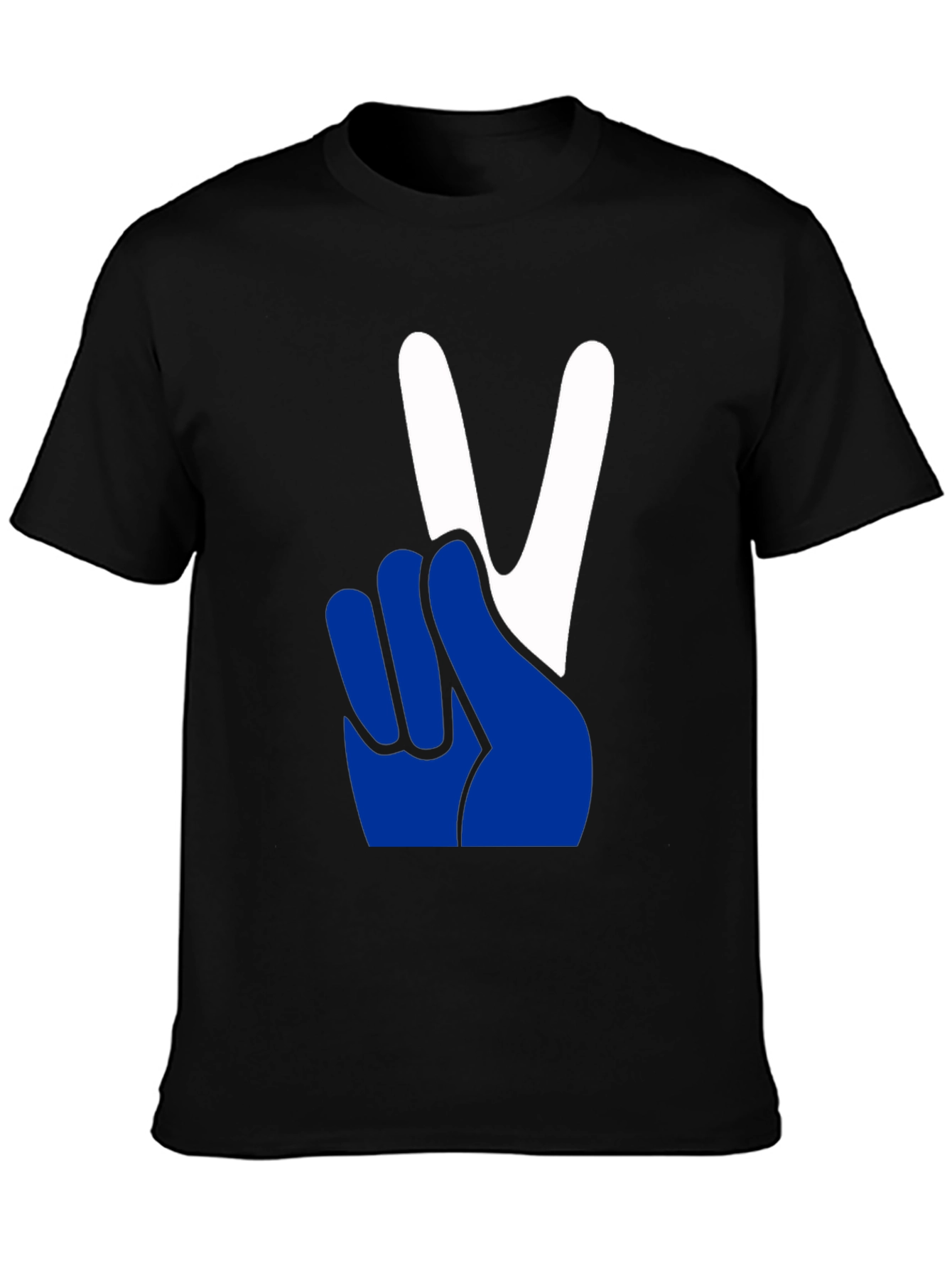 Black Peace Sign Graphic Tee - Relaxed Fit view 3