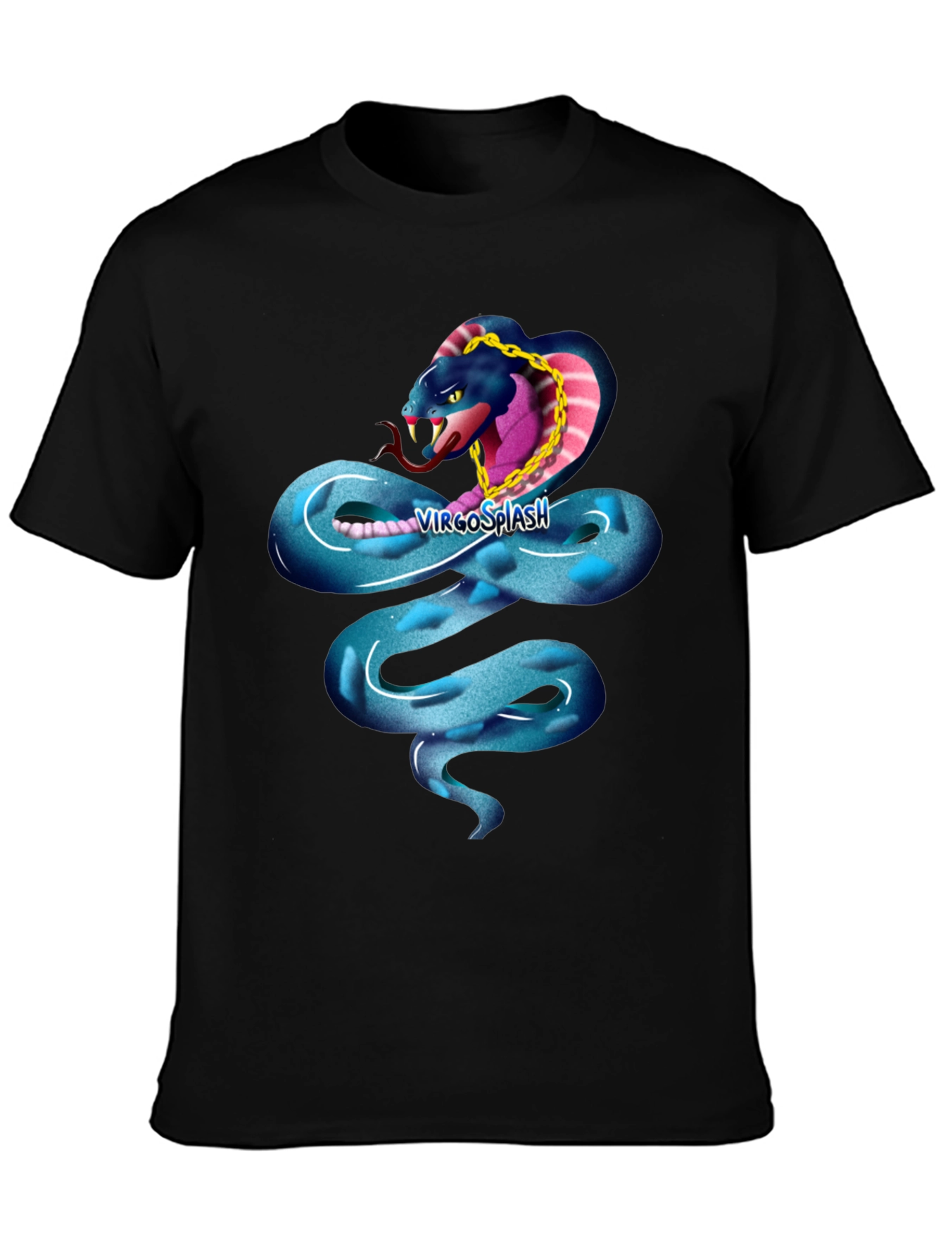 Black Snake T-Shirt - Cool Cobra Design view 3