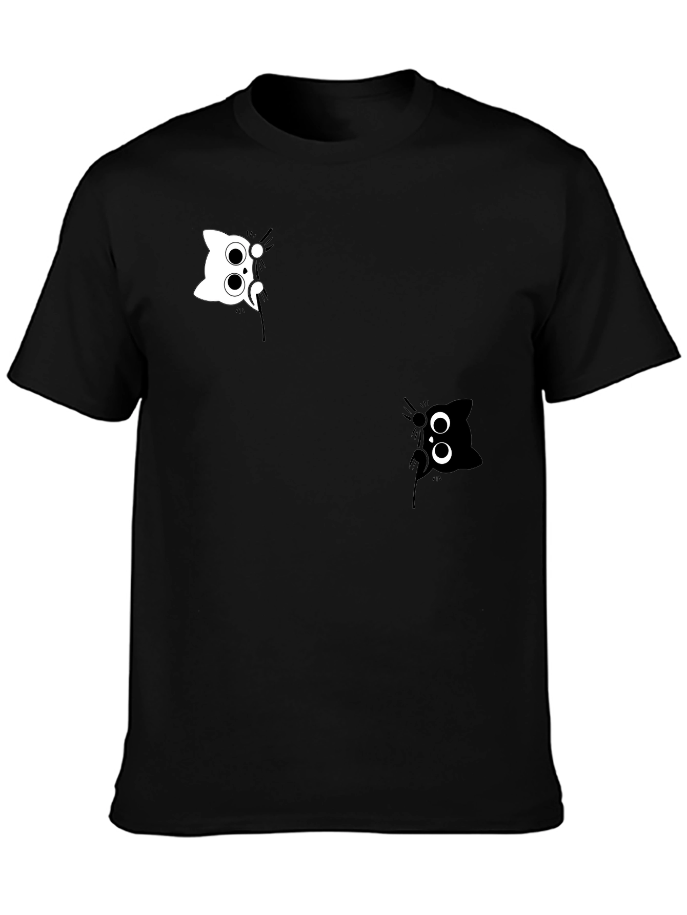 Black Black Cat Peekaboo Graphic Tee view 3