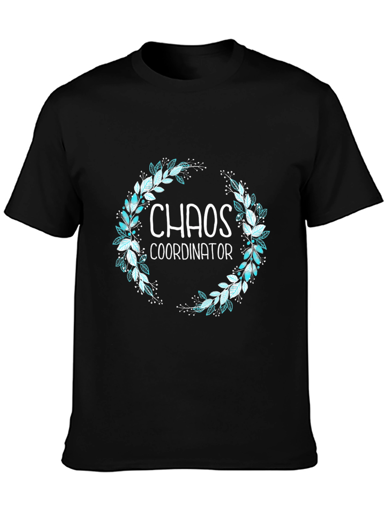 Black Chaos Coordinator T-Shirt - Funny Graphic Tee view 3
