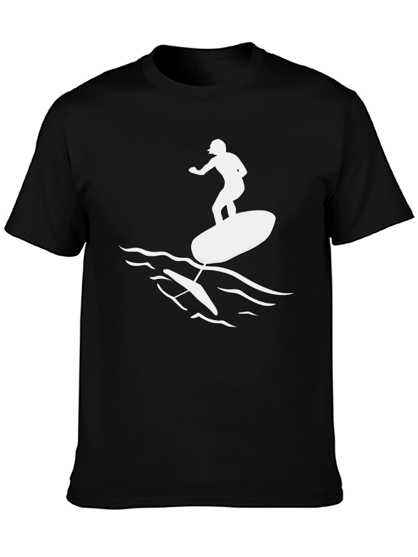 Black Hydrofoil Surfing T-Shirt - Black view 3