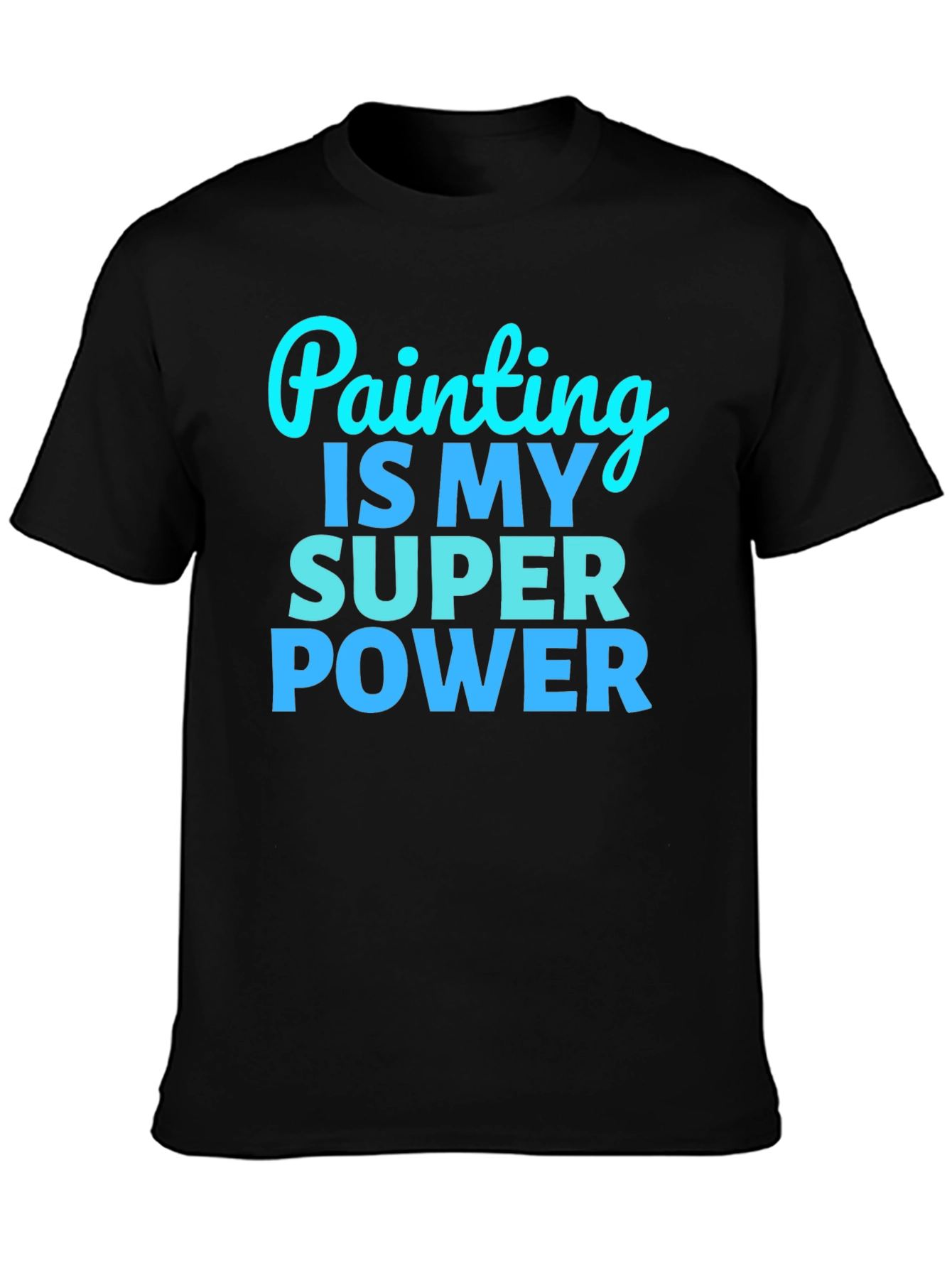 Black Painting is My Superpower Graphic Tee view 3