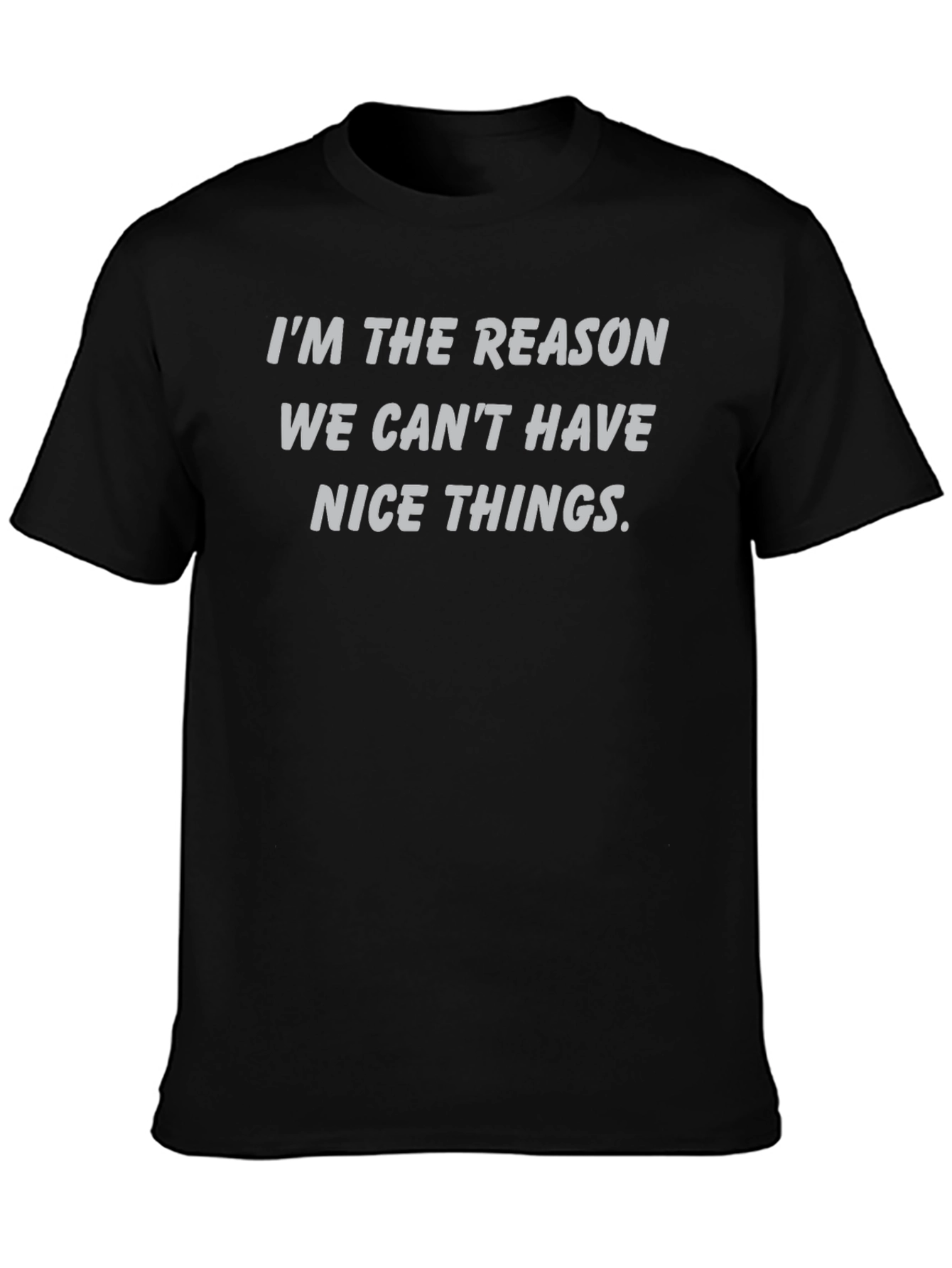 Black Funny 'I'm The Reason' Graphic Tee view 3