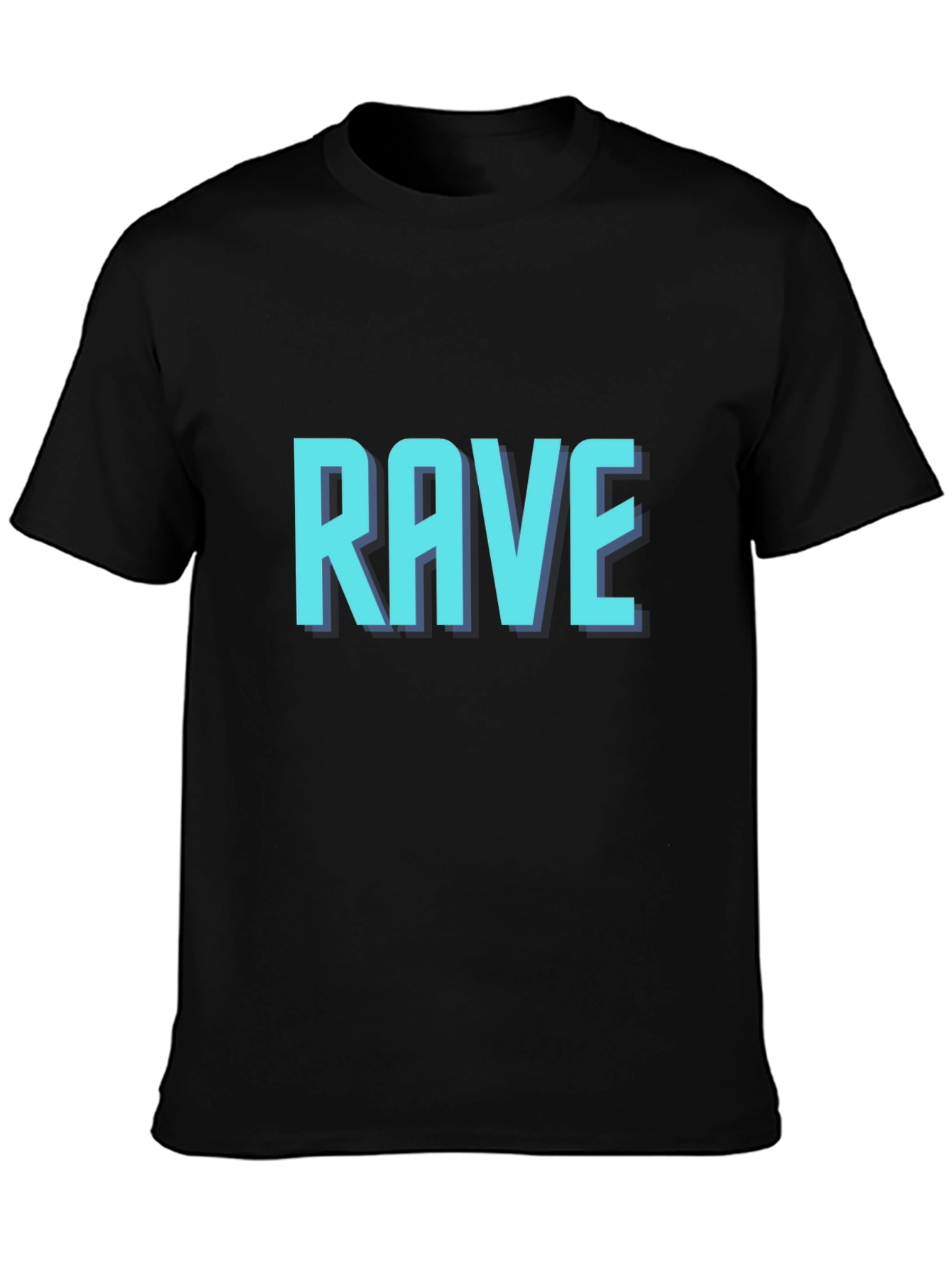 Black Rave Graphic T-Shirt - Party Ready Tee view 3
