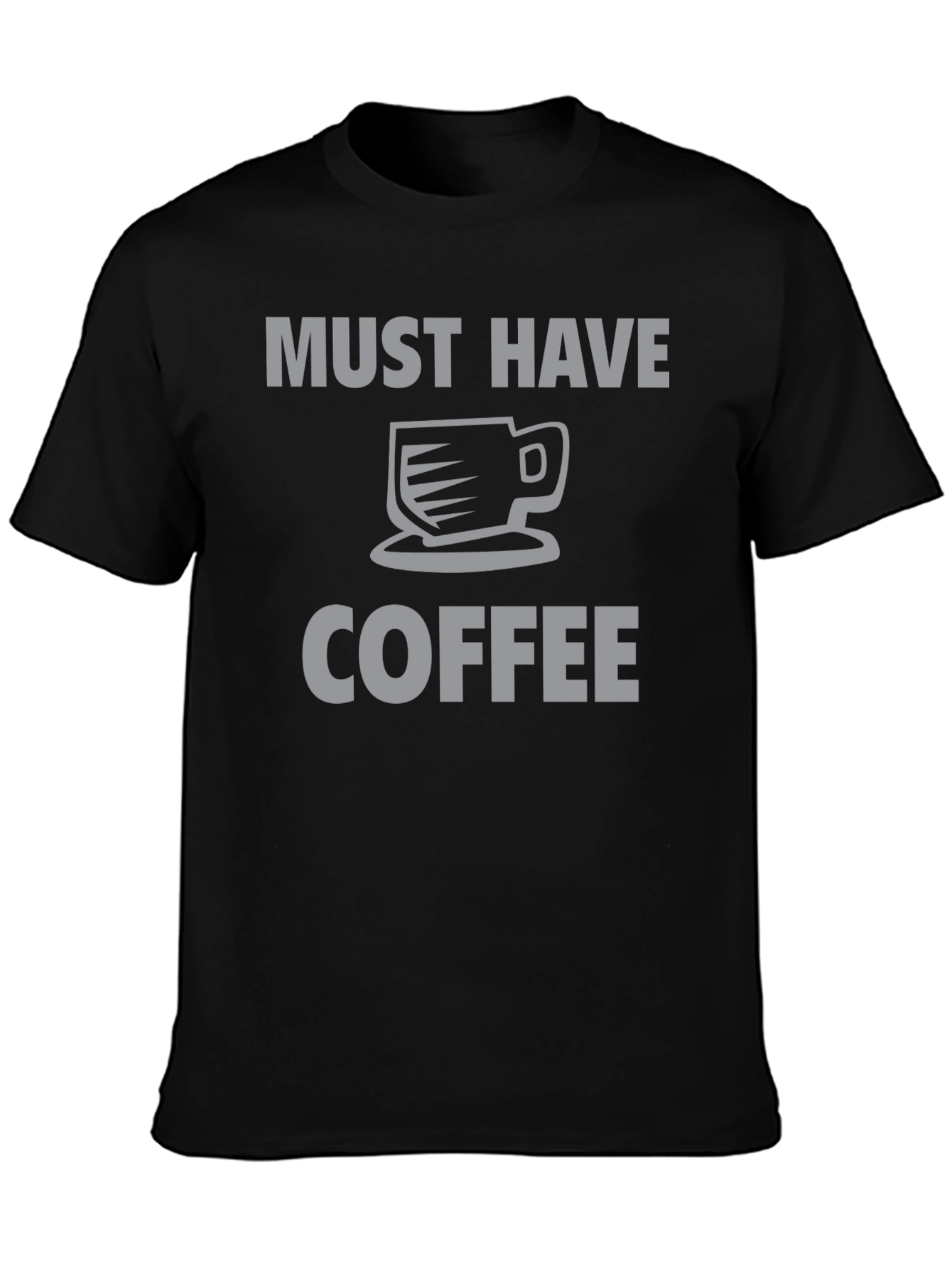 Black Must Have Coffee Graphic Tee - Black view 3