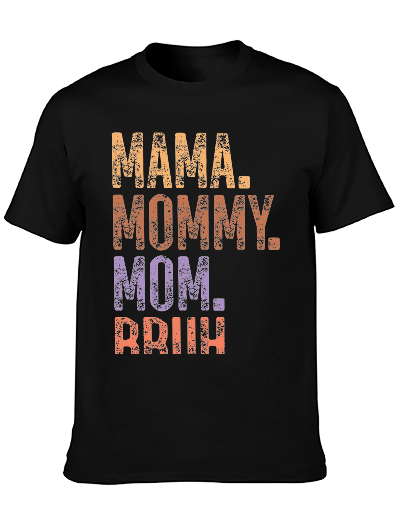 Black Mama Mommy Mom Briih T-Shirt view 3
