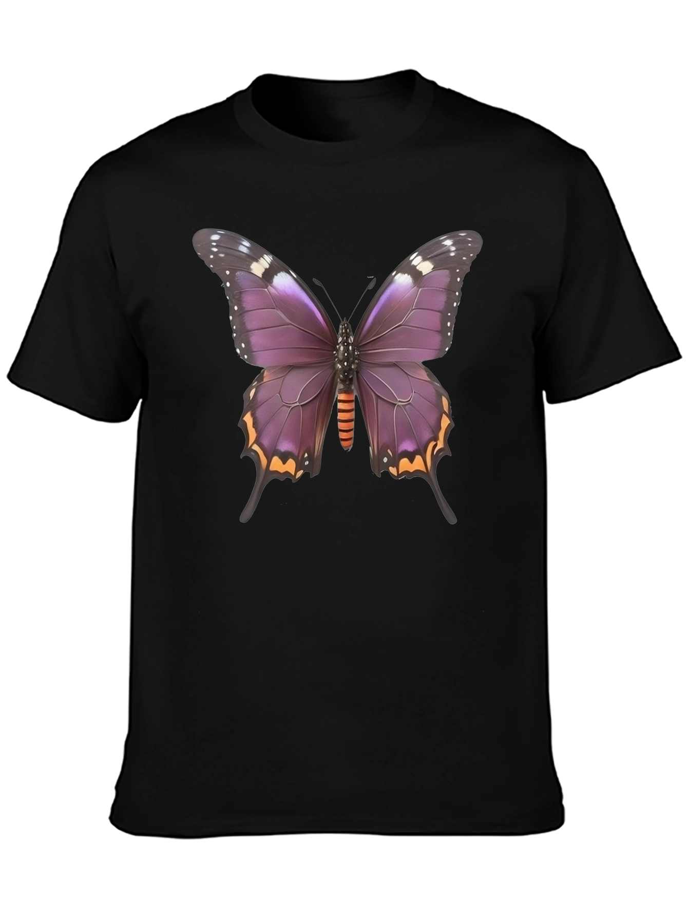 Black Butterfly Graphic Tee - Stylish Black T-Shirt view 3