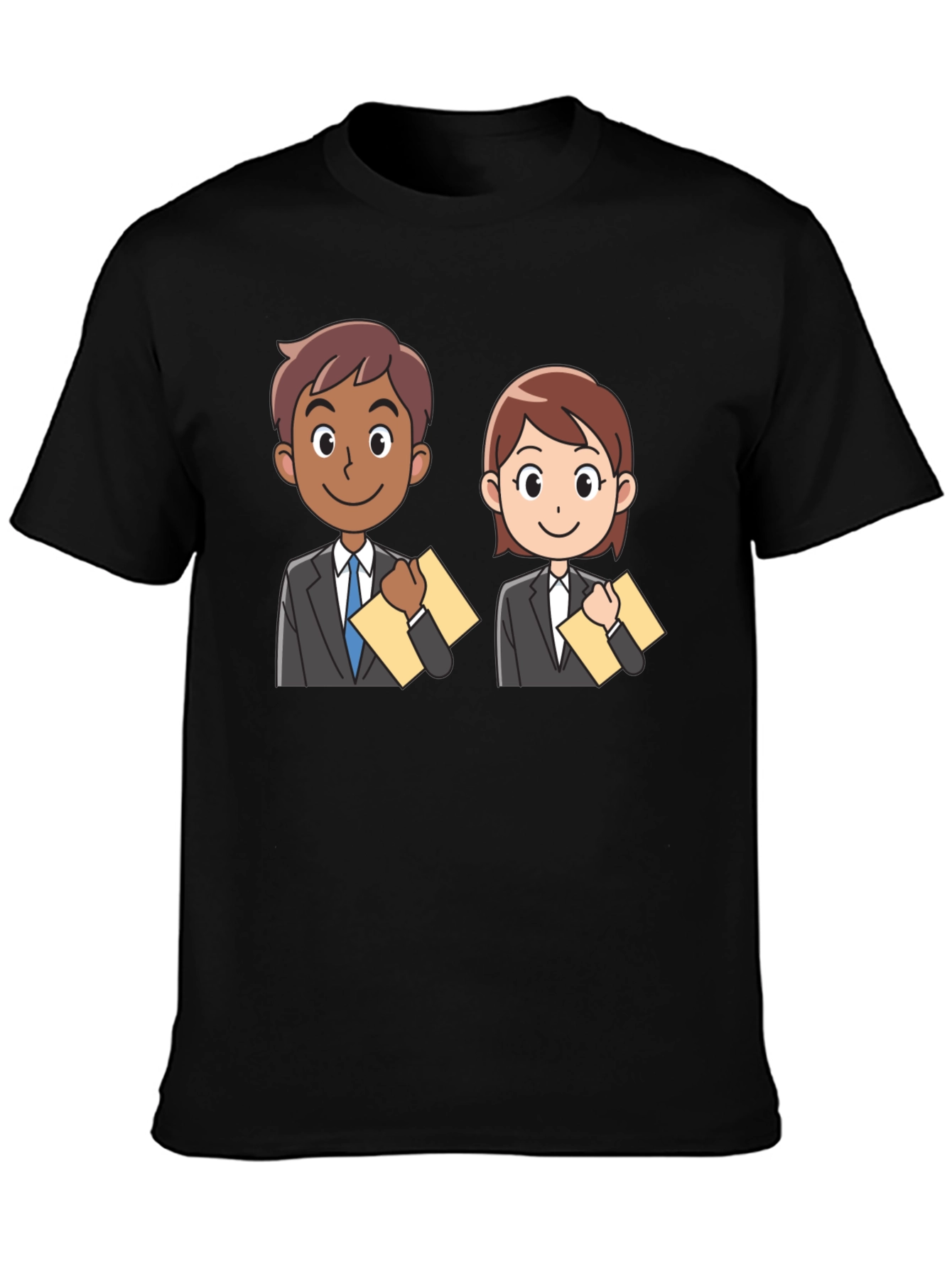 Black Business Ready Cartoon T-Shirt view 3