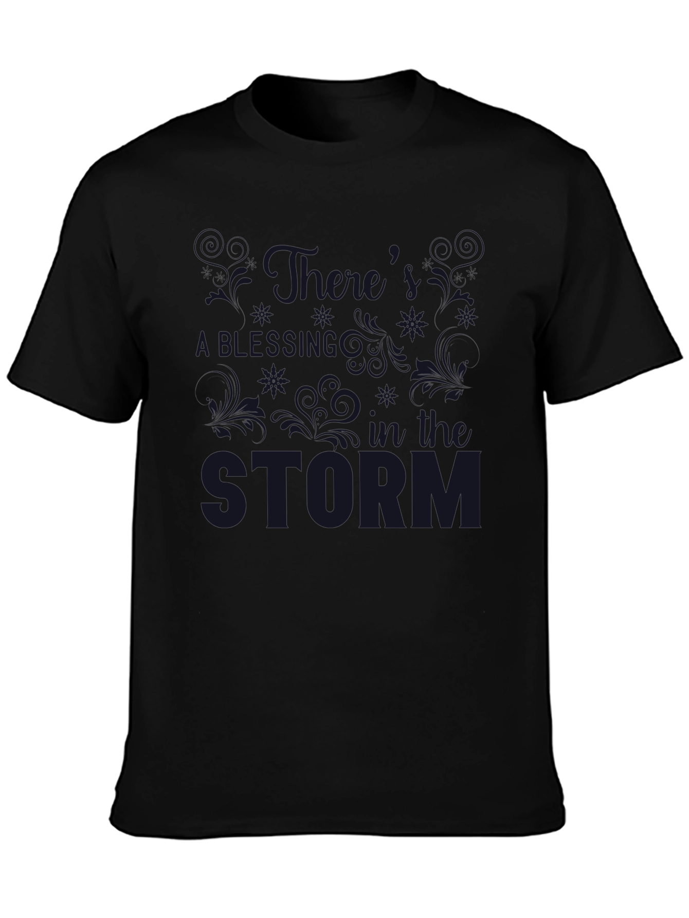 Black Survive The Storm Graphic Tee view 3
