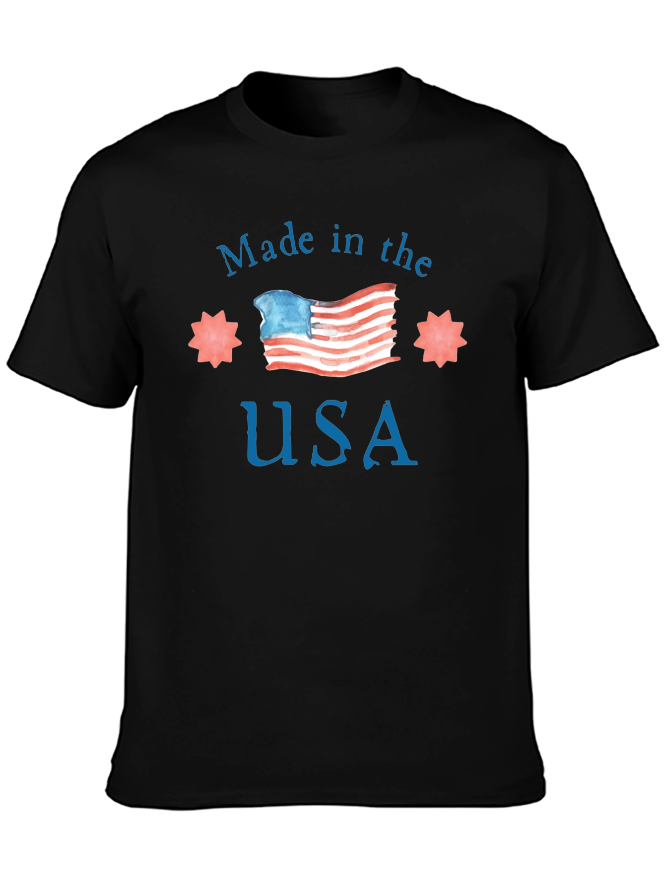 Black Made in USA Graphic Tee - Patriotic T-Shirt view 3