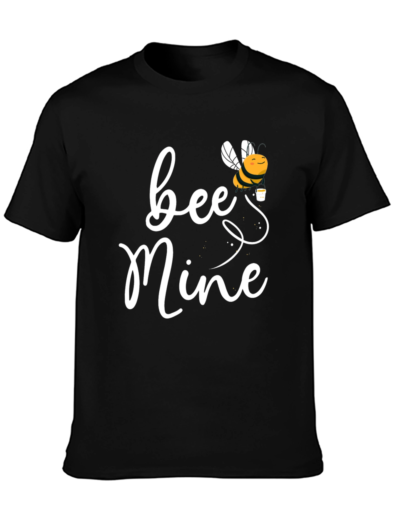 Black Bee Mine Graphic Tee - Valentine's Day Gift view 3