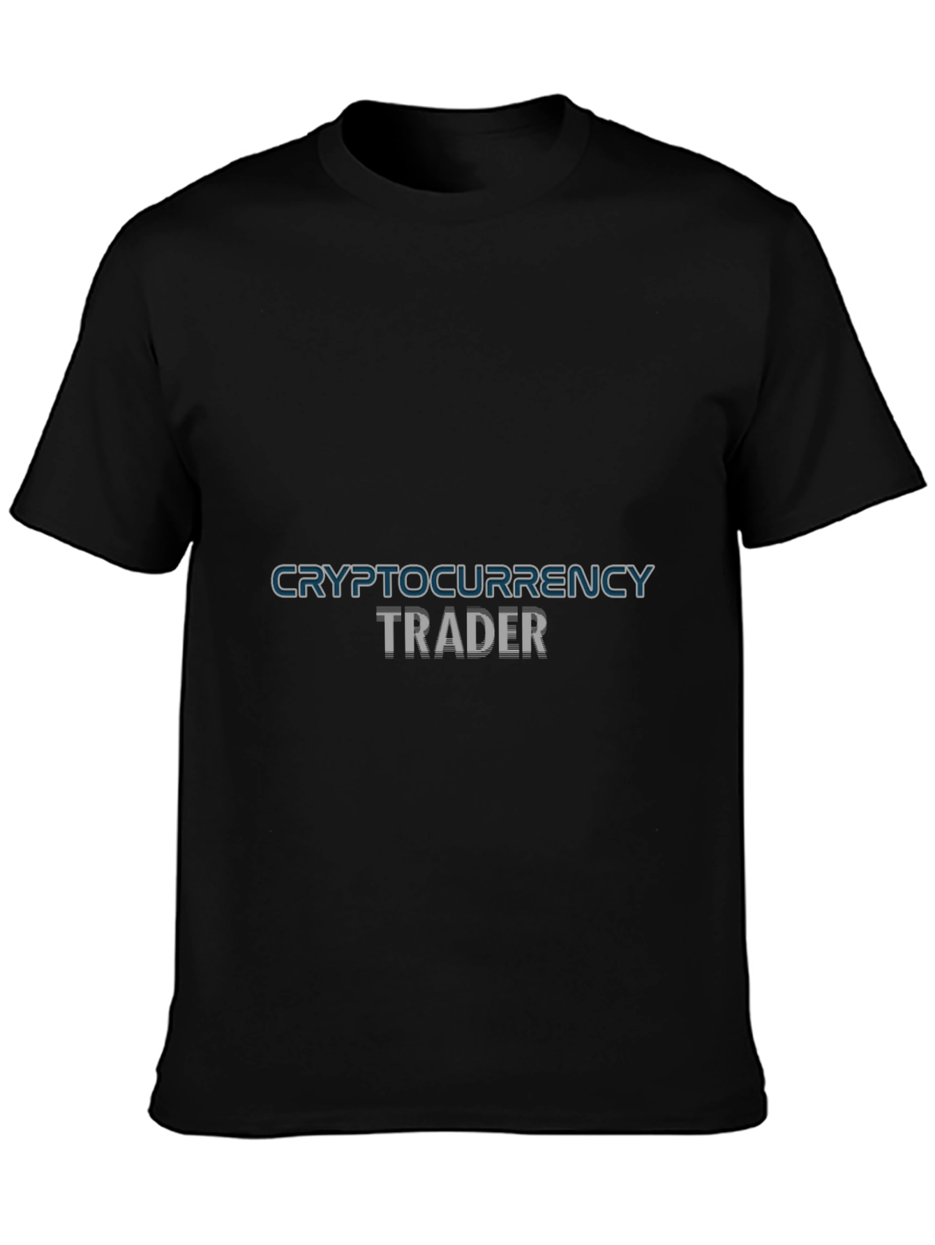 Black Cryptocurrency Trader T-Shirt - Black view 3