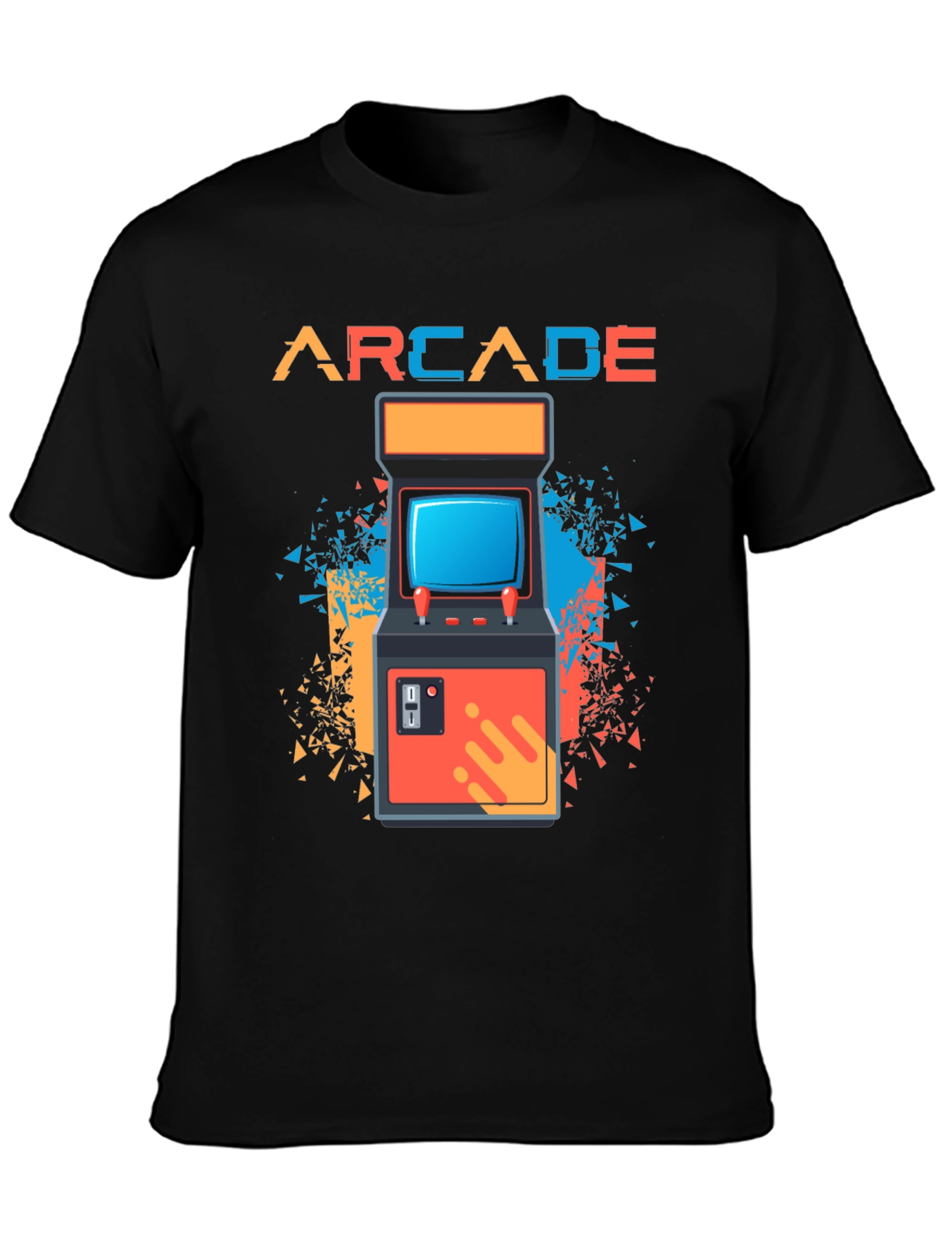 Black Arcade Gaming Retro T-Shirt - Classic Gamer Tee view 3