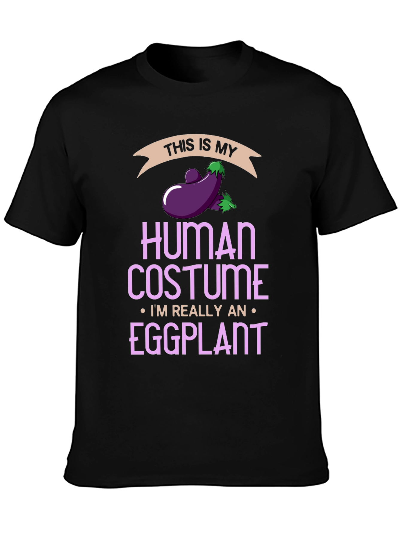 Eggplant Human Costume Funny T-Shirt - 3