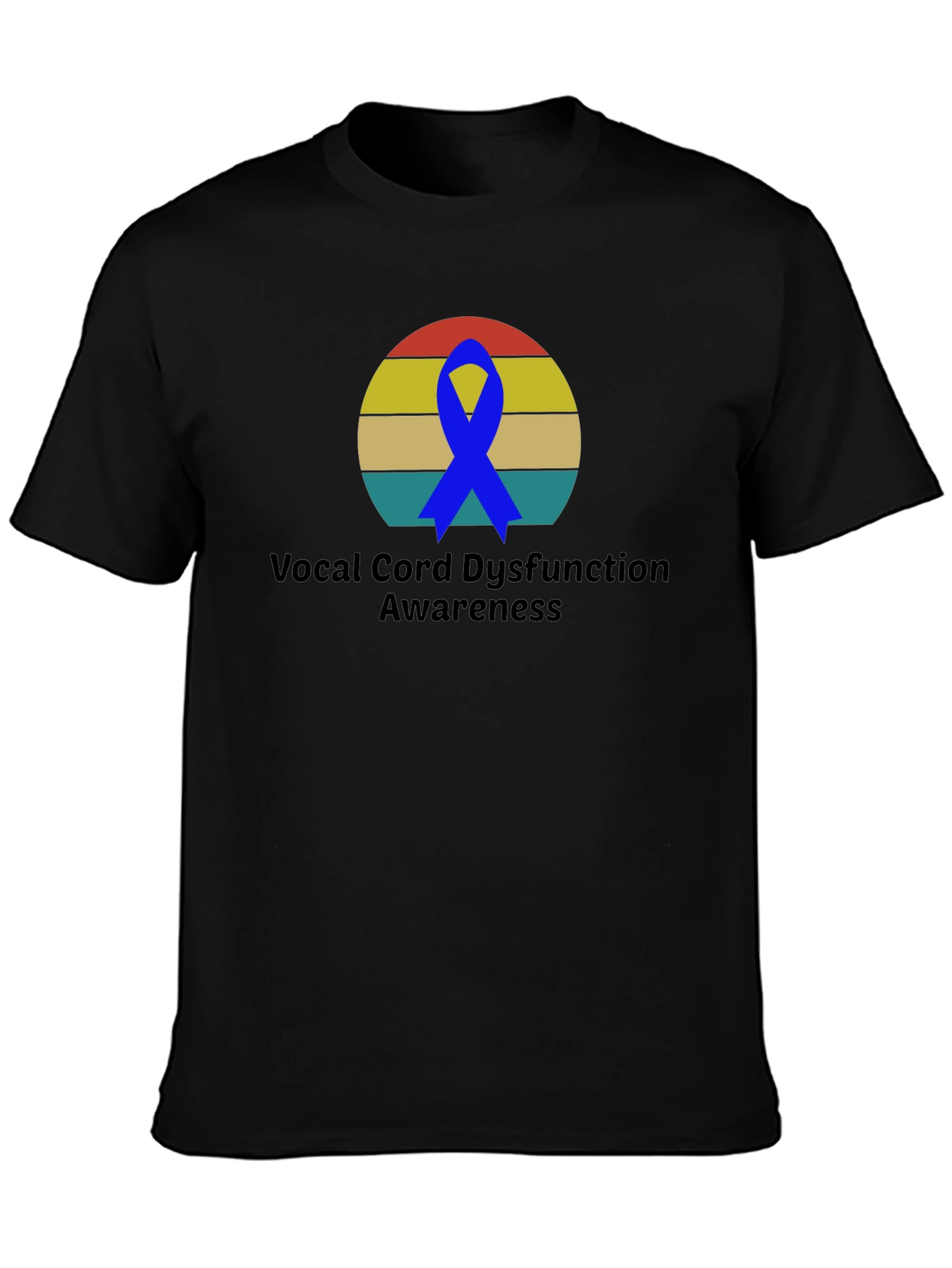 Vocal Cord Dysfunction Awareness Ribbon T-Shirt - 3