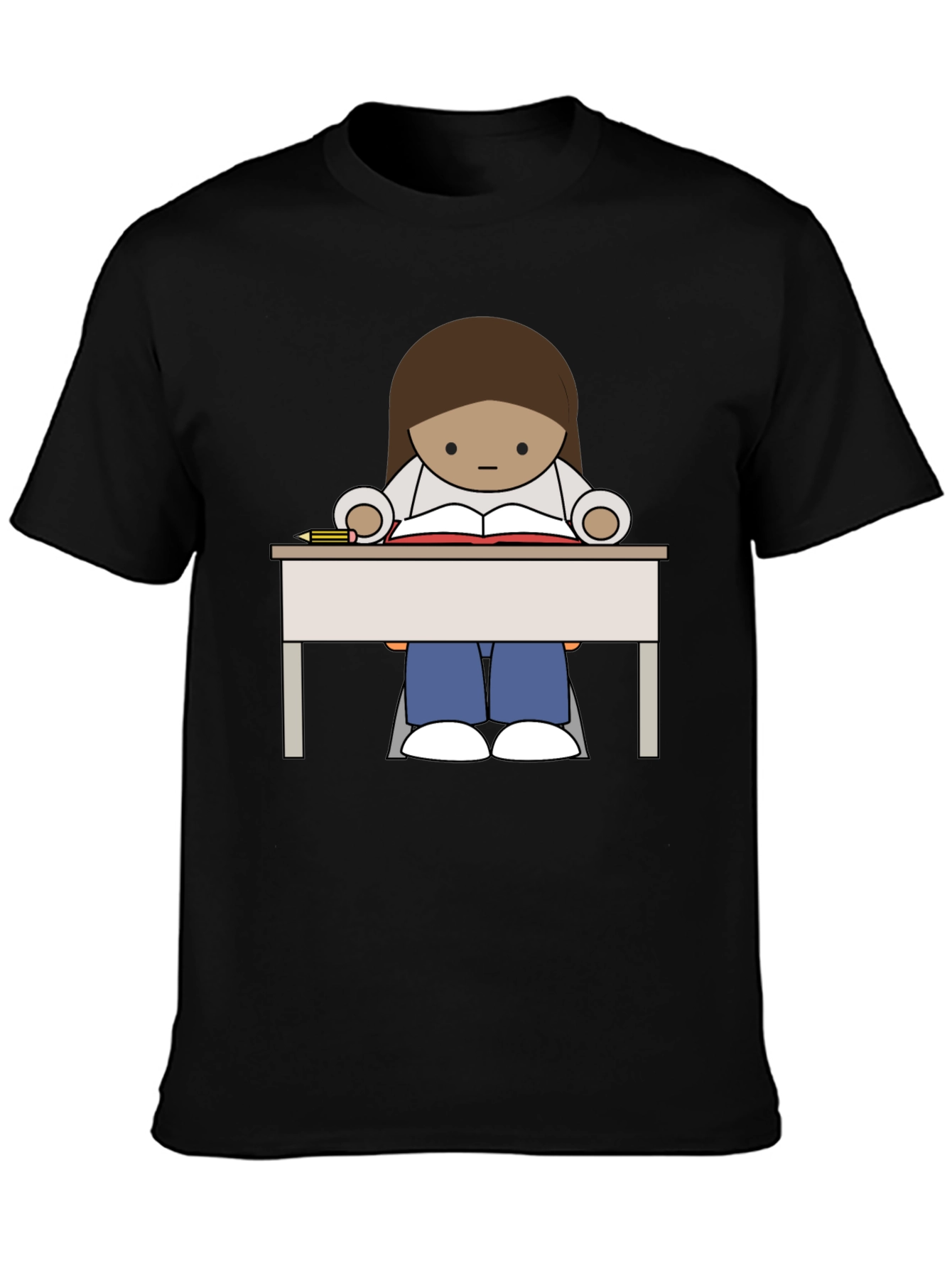 Studious Cartoon Graphic Tee - 3
