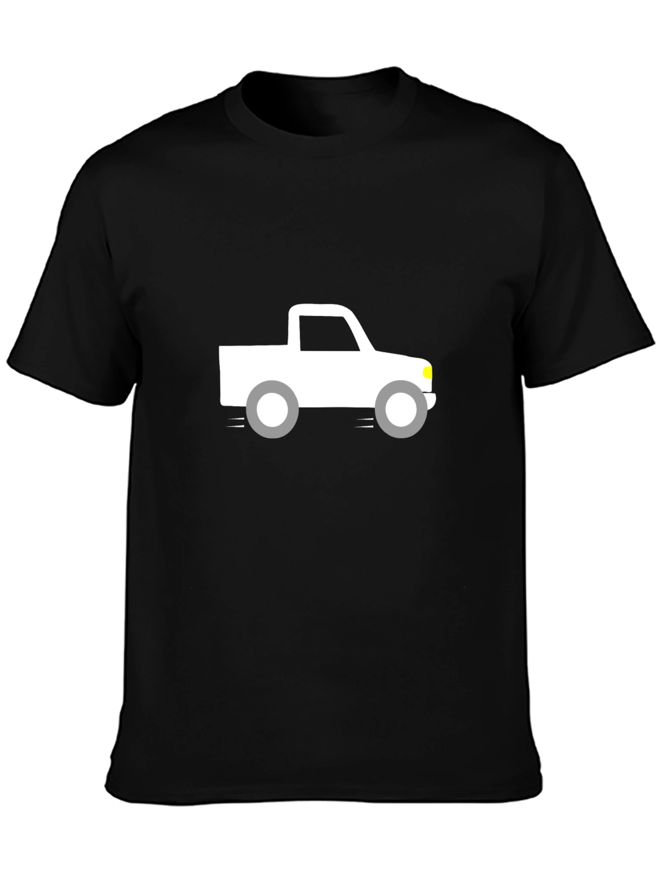Black Truck Graphic Tee - Black Cotton Blend view 3