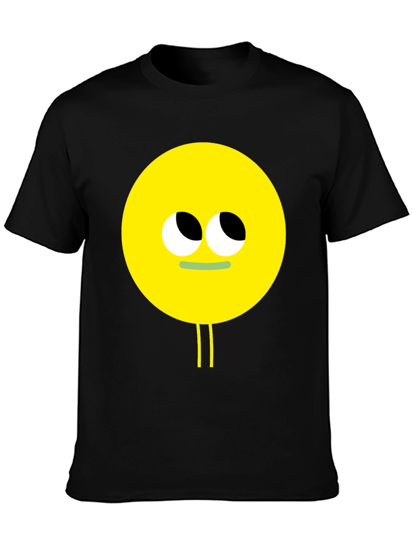 Black Funny Googly Eyes Graphic Tee - Black view 3