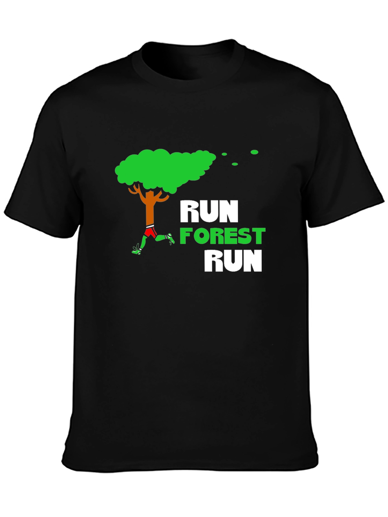 Black Run Forest Run T-Shirt view 3