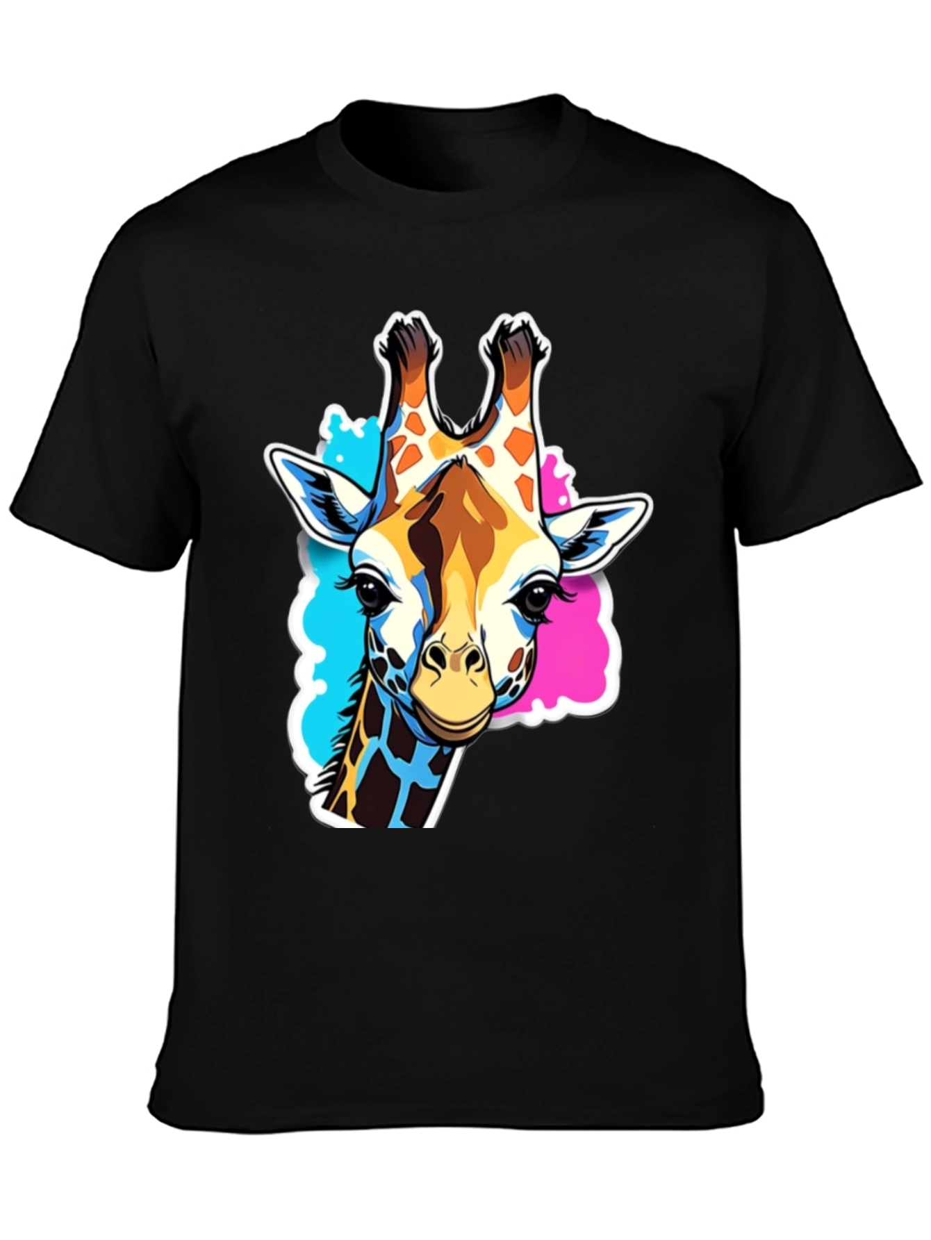 Giraffe Graphic Tee - Stylish Black T-Shirt - 3