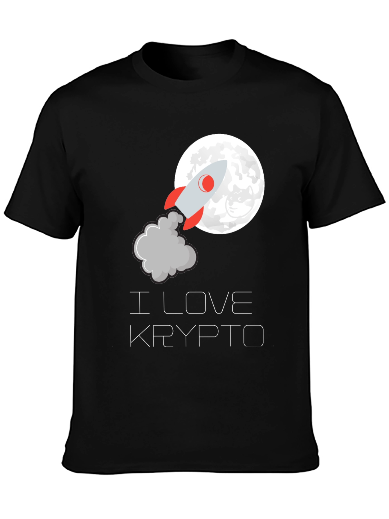 I Love Krypto Rocket T-Shirt - Crypto to the Moon! - 3