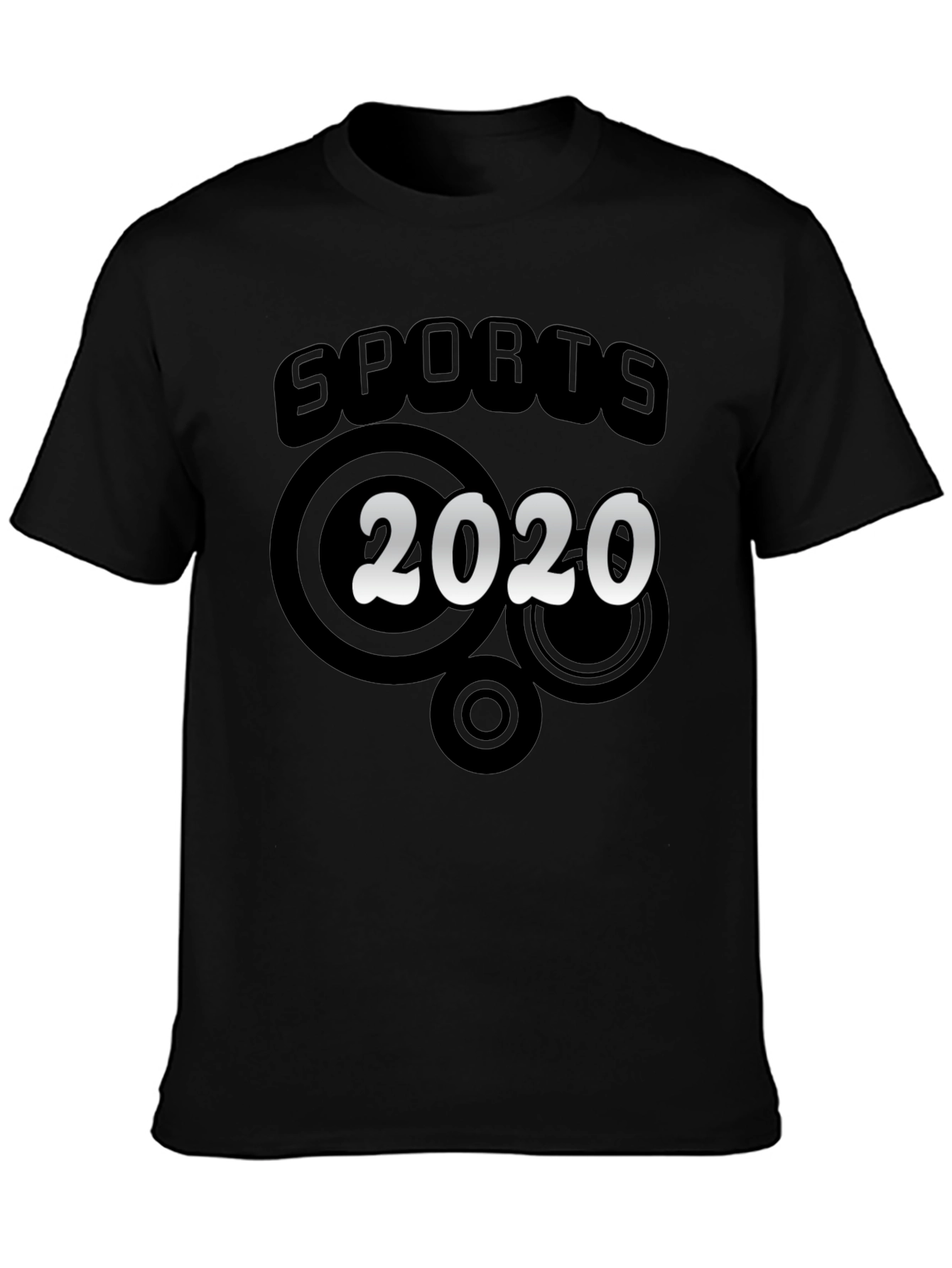 Black Sports 2020 Graphic T-Shirt view 3