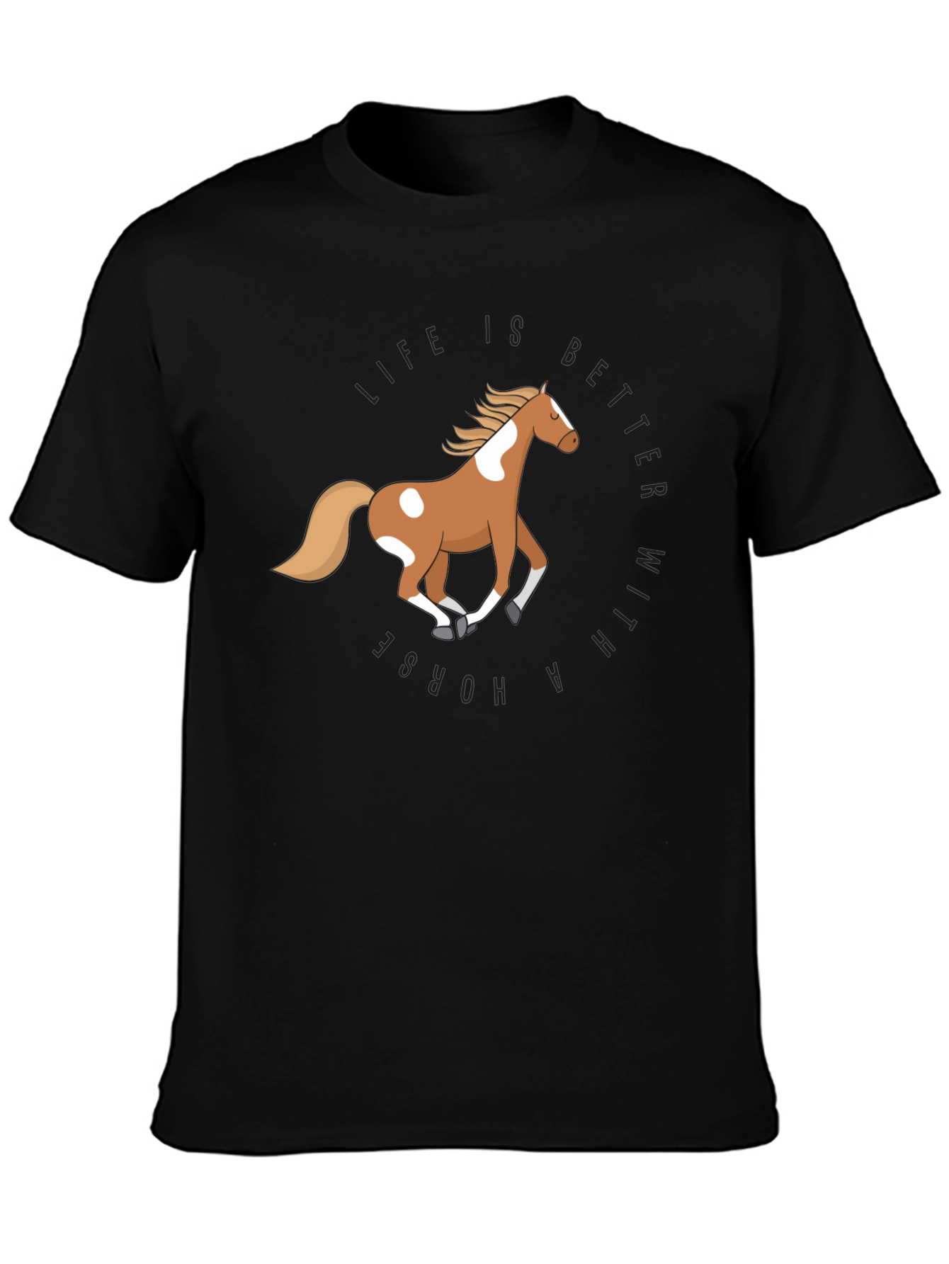 Black Life is Better with a Horse T-Shirt view 3