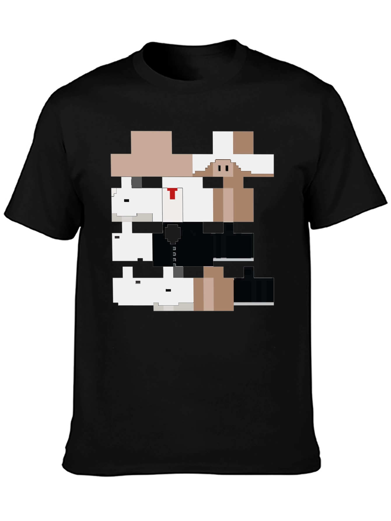 Pixelated Gangster Animals Graphic Tee - 3