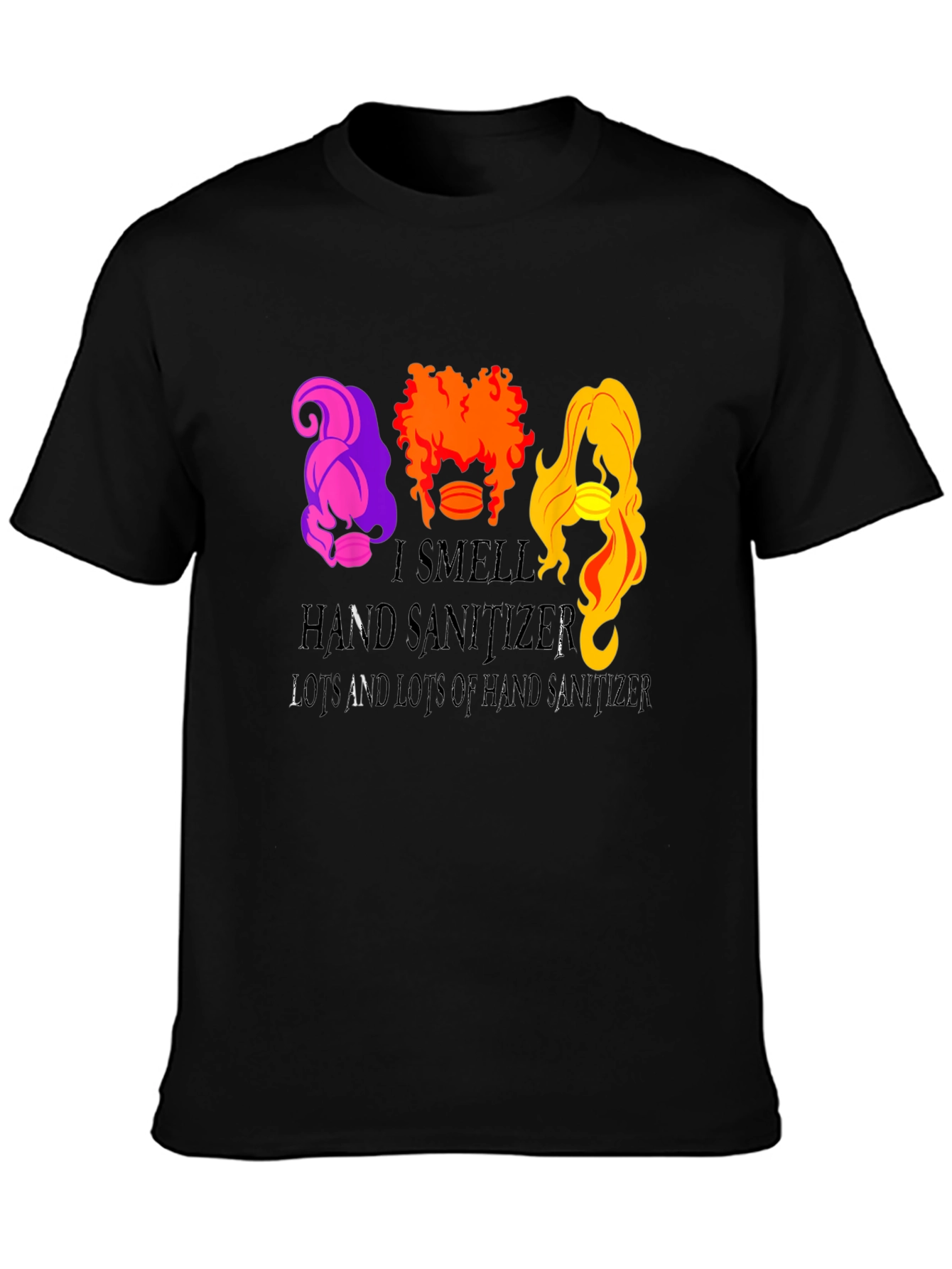 Black I Smell Hand Sanitizer T-Shirt view 3
