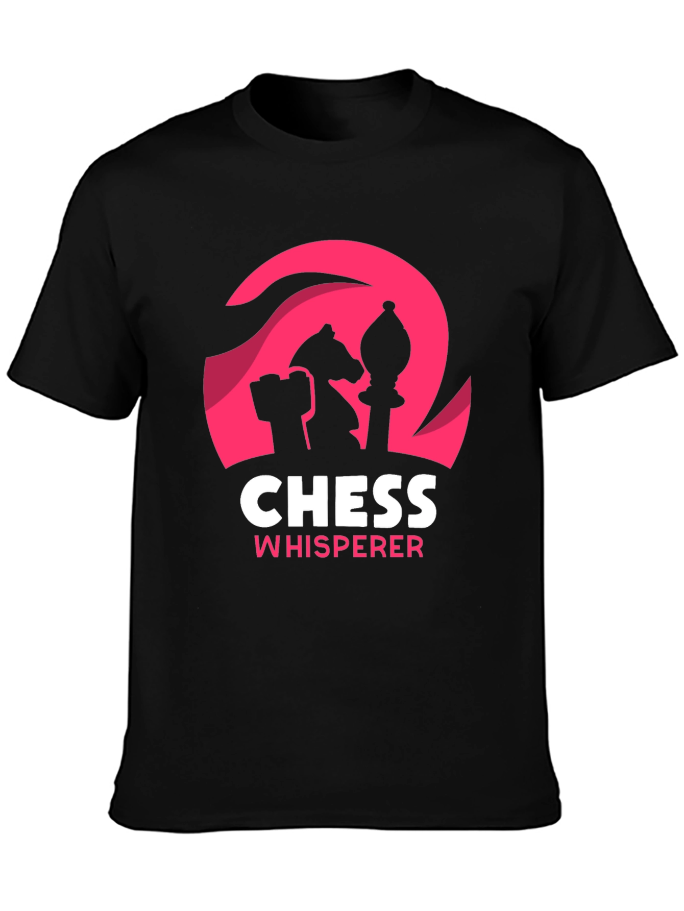 Black Chess Whisperer Black T-Shirt view 3