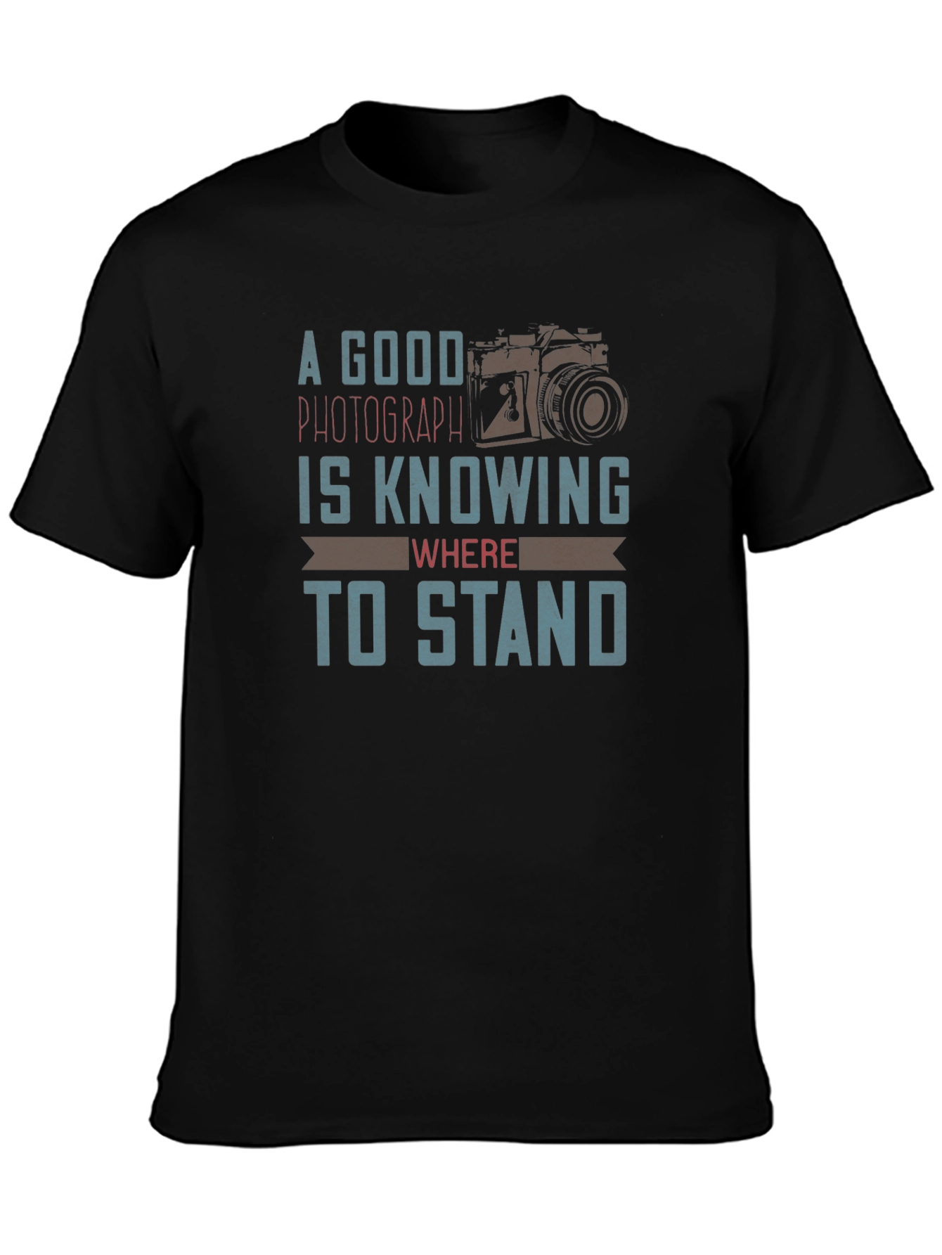 Black Photographer T-Shirt: Know Where to Stand! view 3
