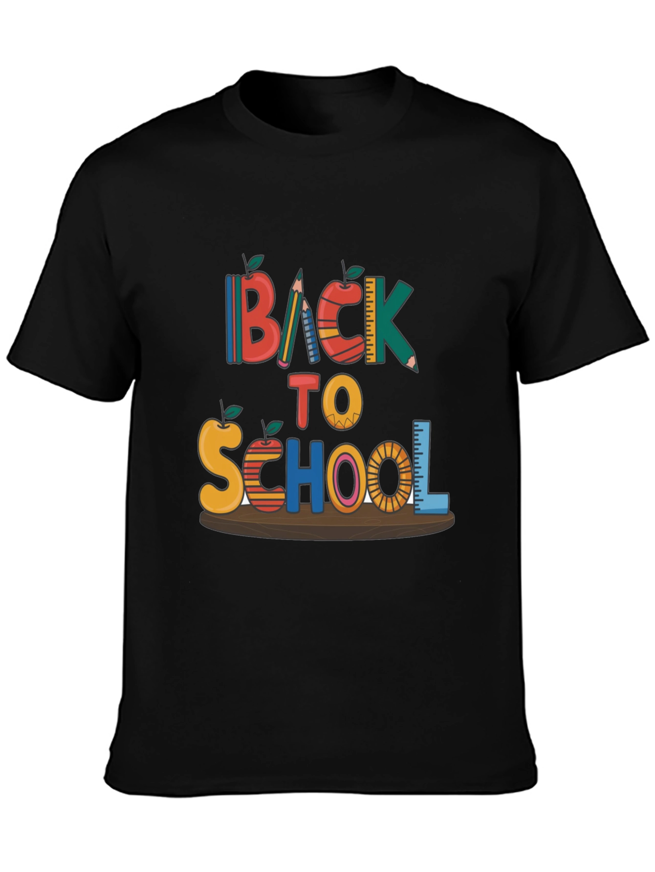 Black Back To School T-Shirt view 3