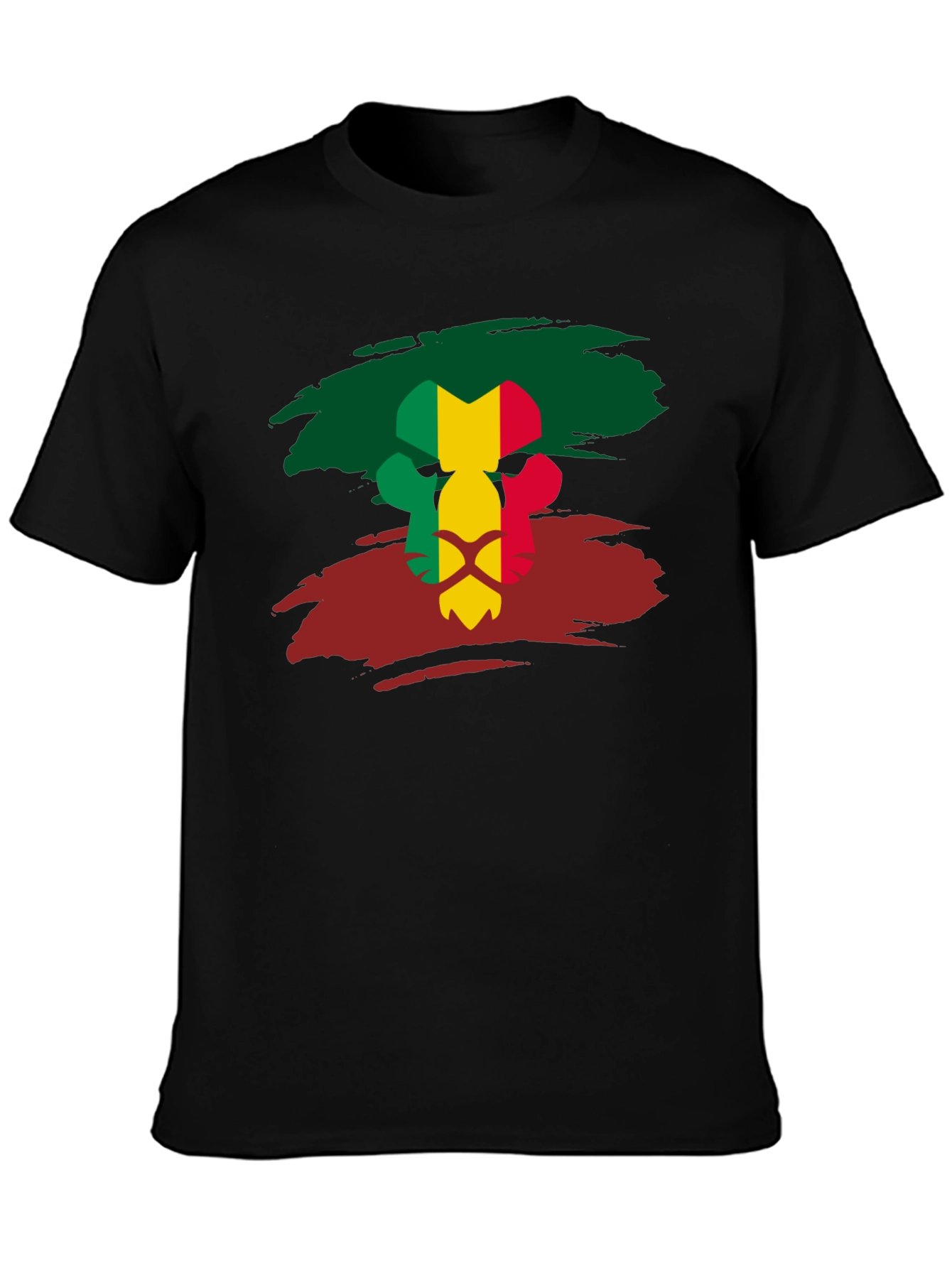 Mali Flag Lion Head T-Shirt - 3