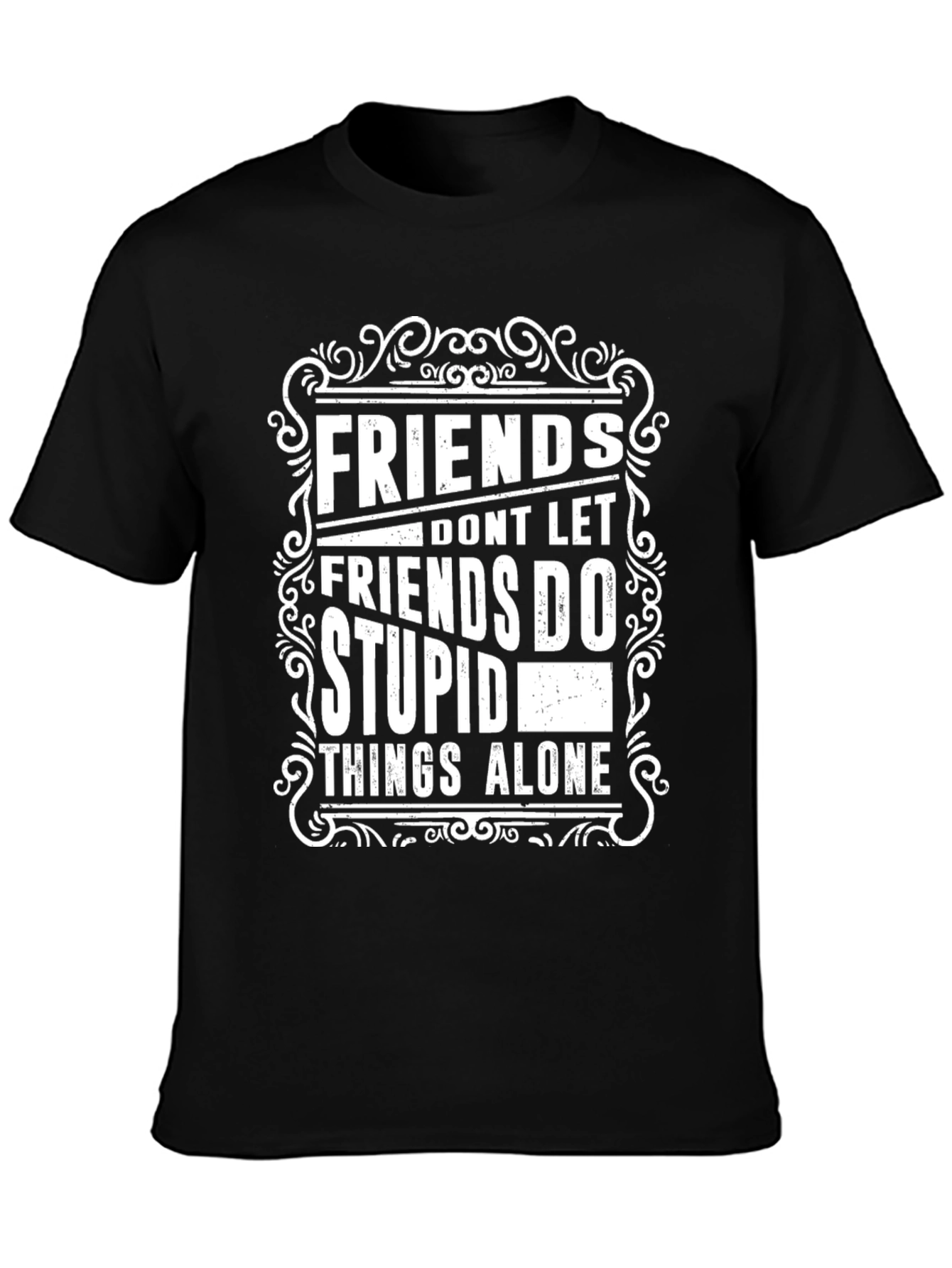 Black Friends Don't Let Friends T-Shirt view 3