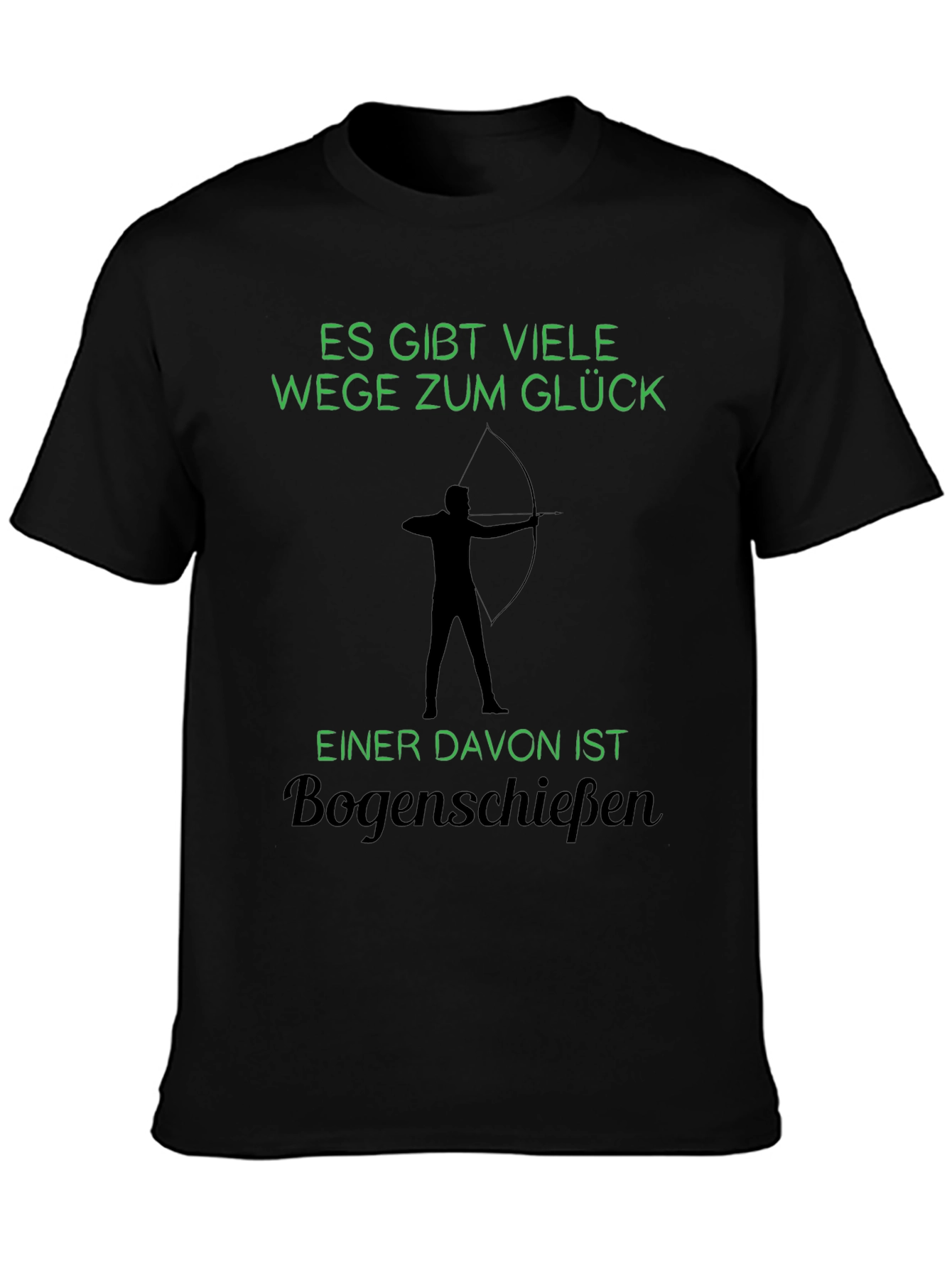 Black Archery Glück T-Shirt view 3