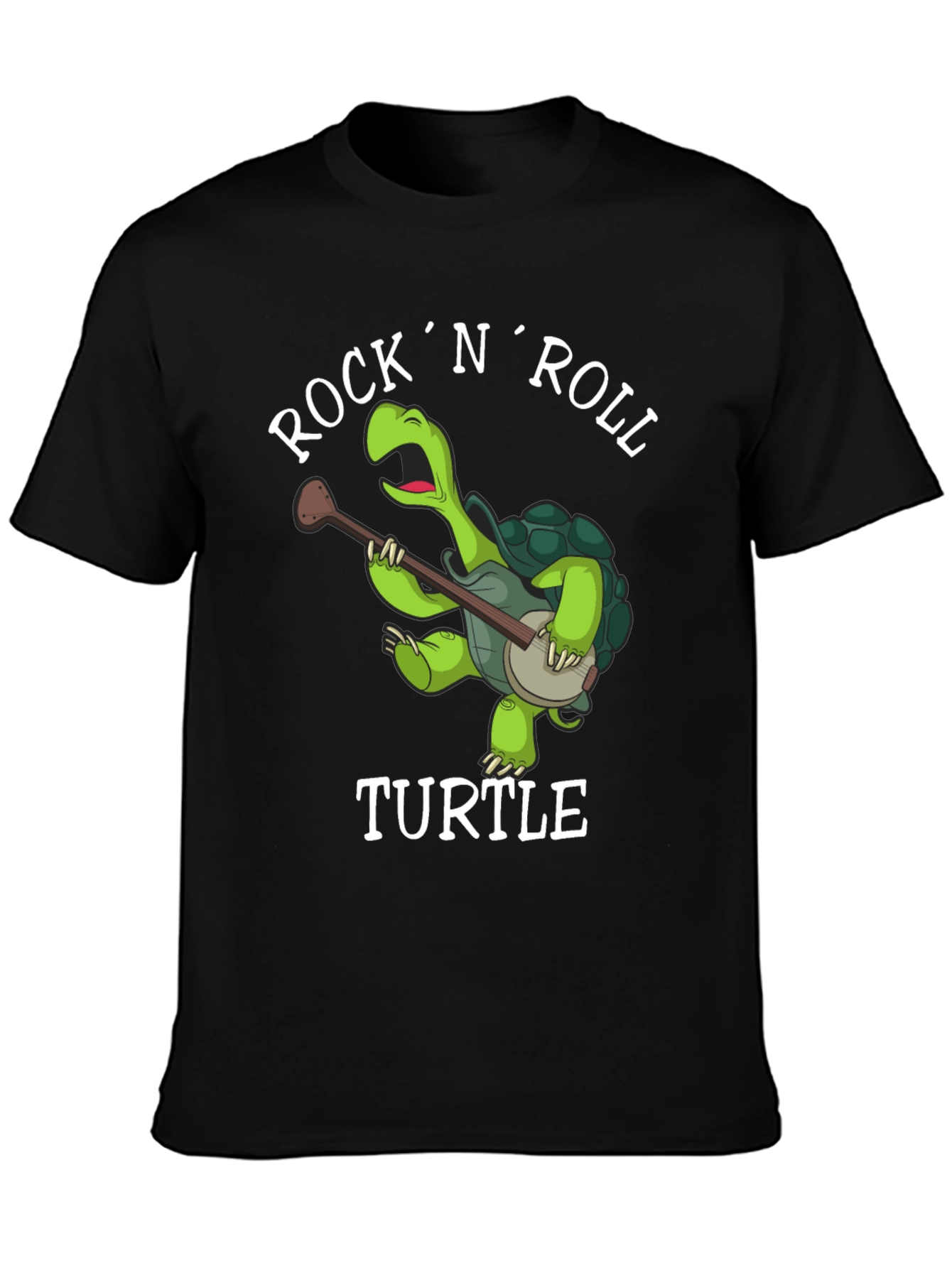 Black Rock 'N' Roll Turtle T-Shirt view 3