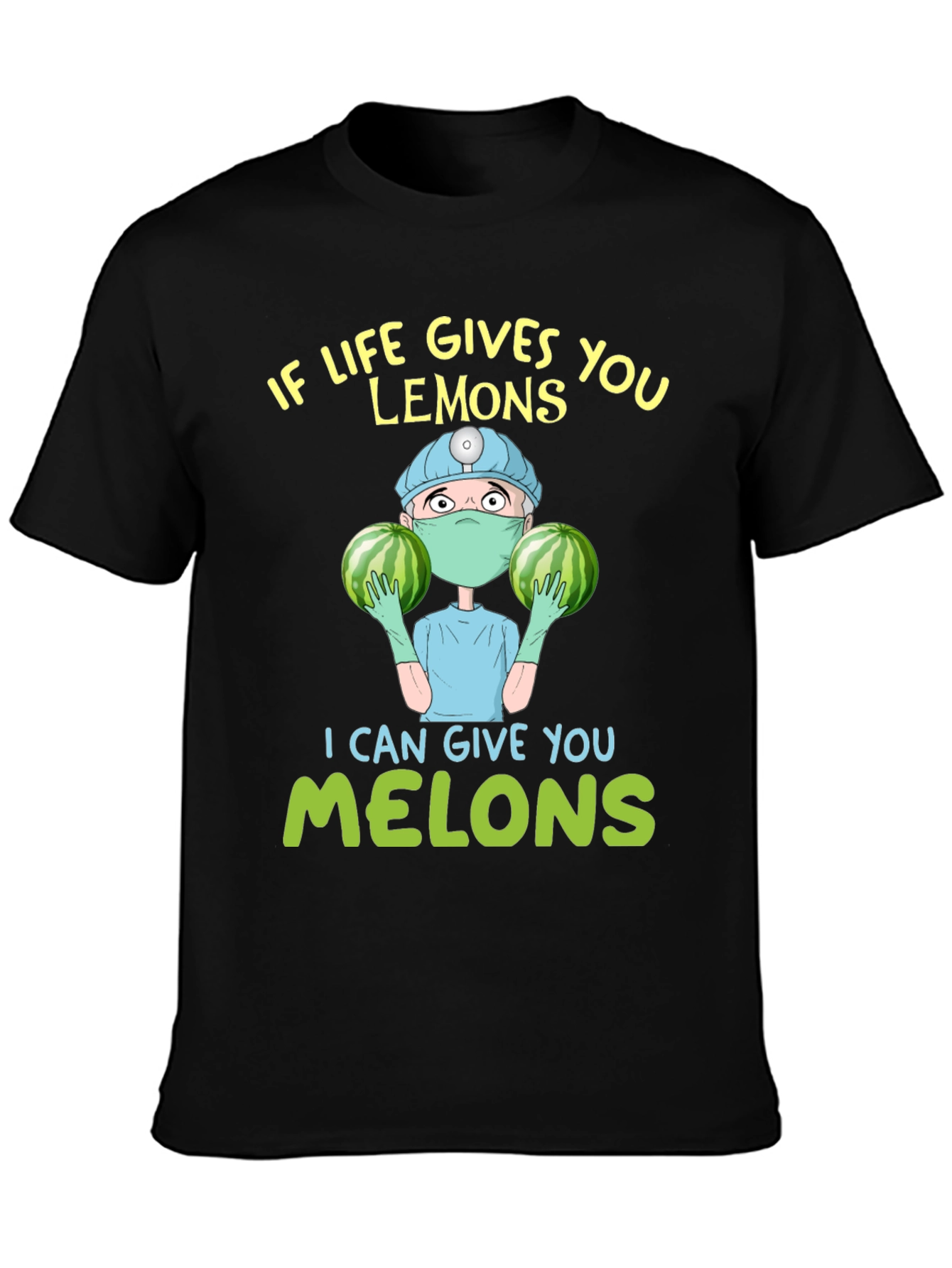 Black If Life Gives You Lemons T-Shirt view 3