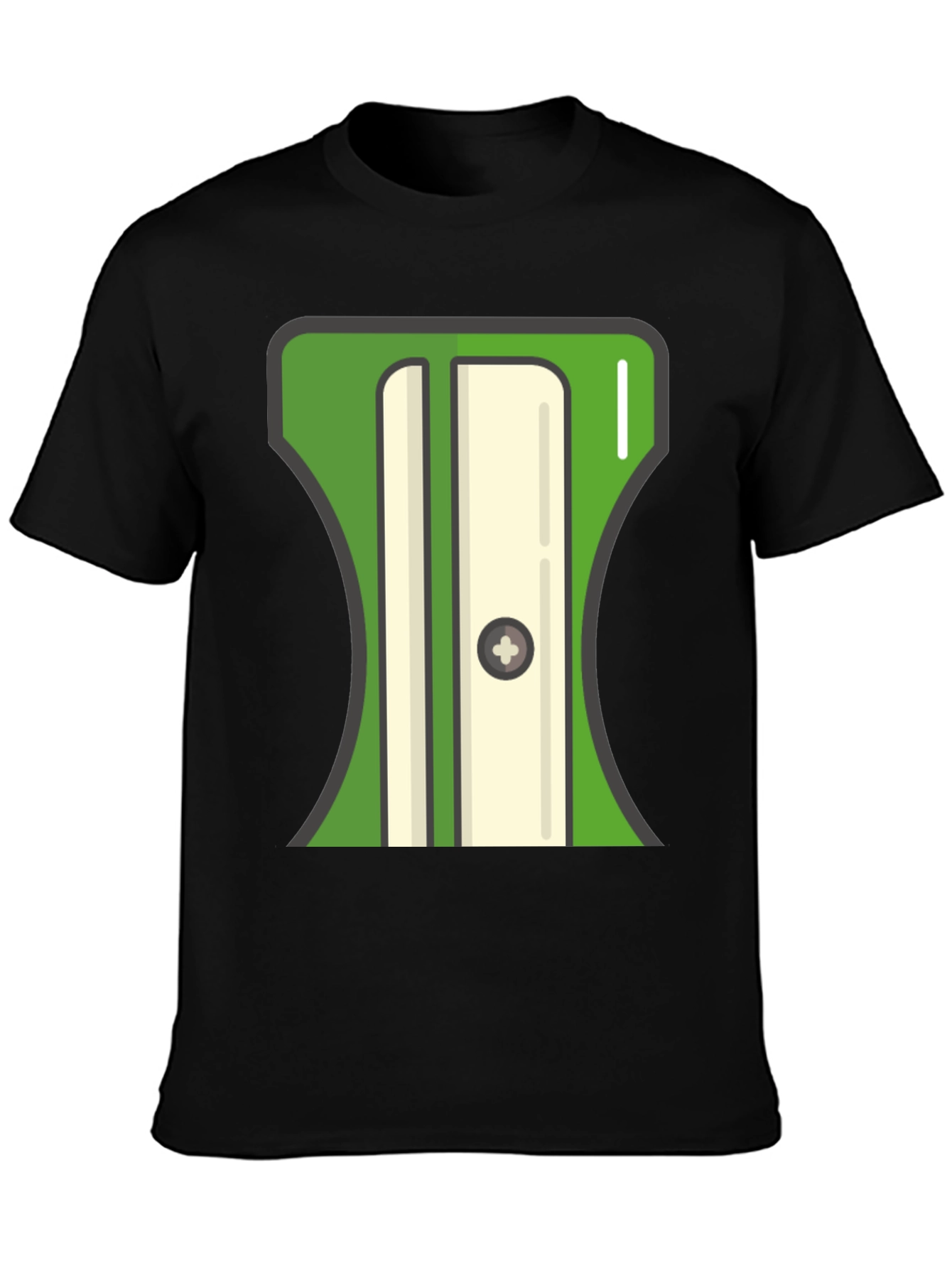 Black Pencil Sharpener Graphic T-Shirt view 3