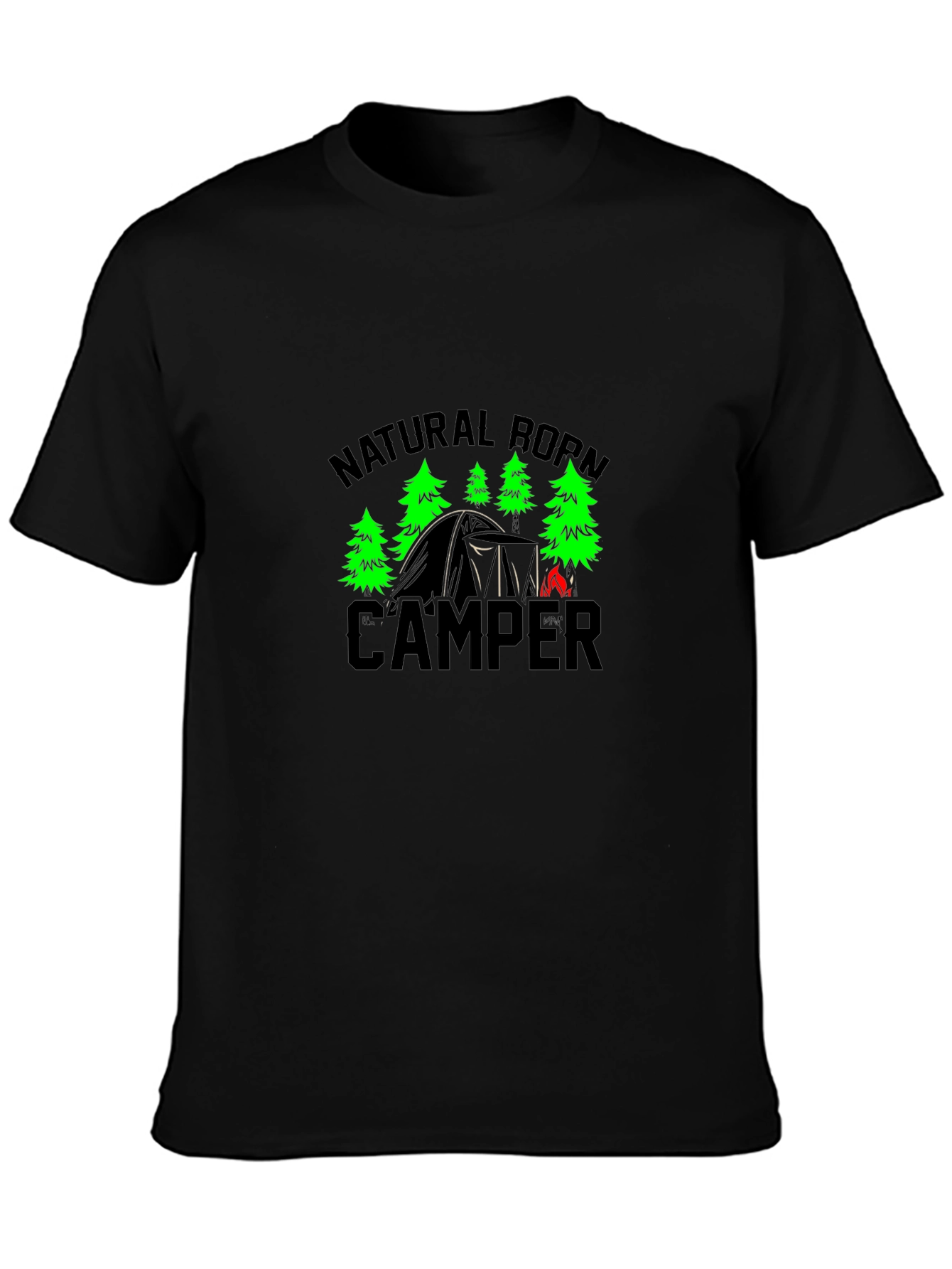 Black Natural Born Camper Black T-Shirt view 3