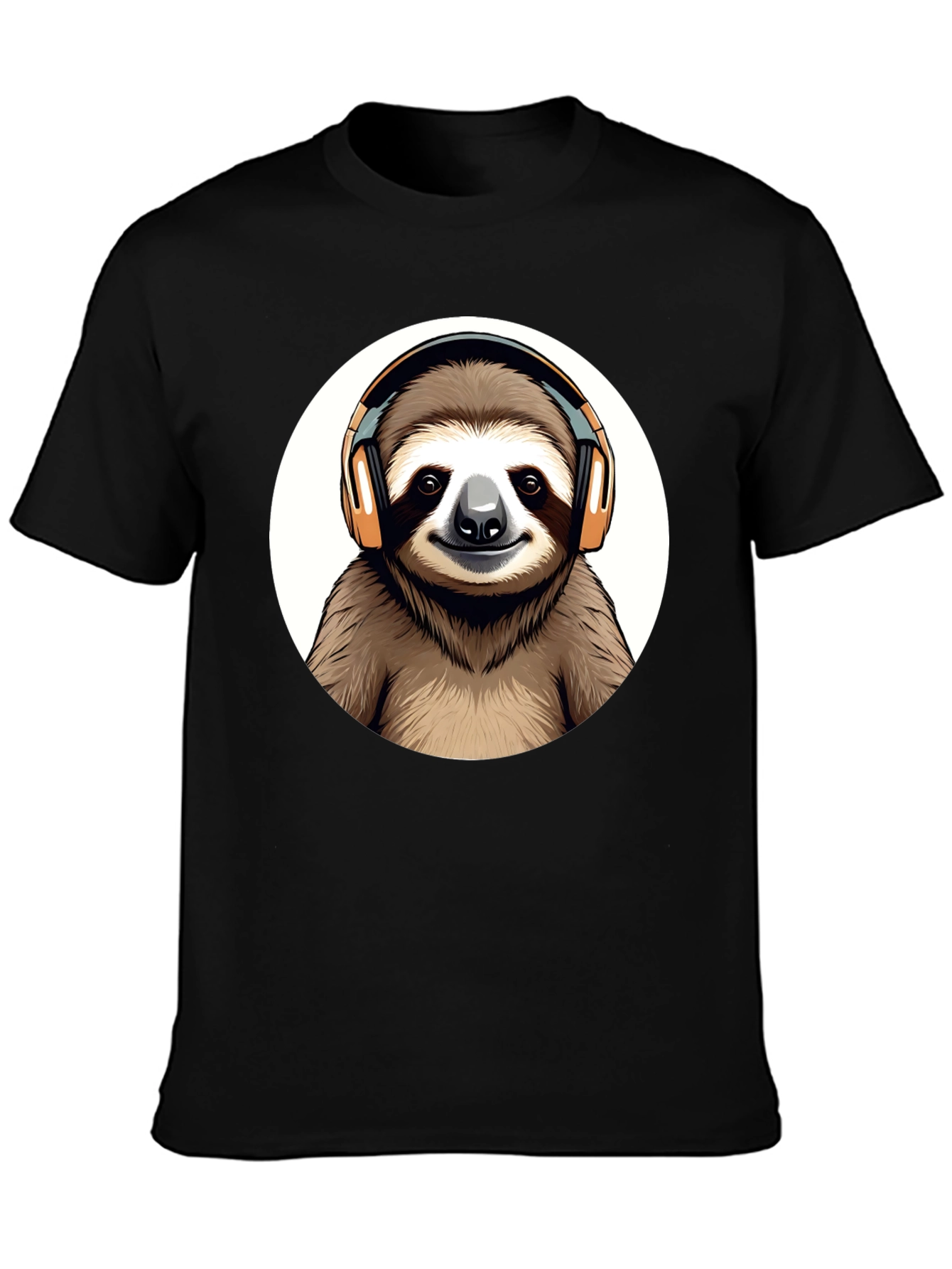 Black Sloth DJ Graphic Tee view 3