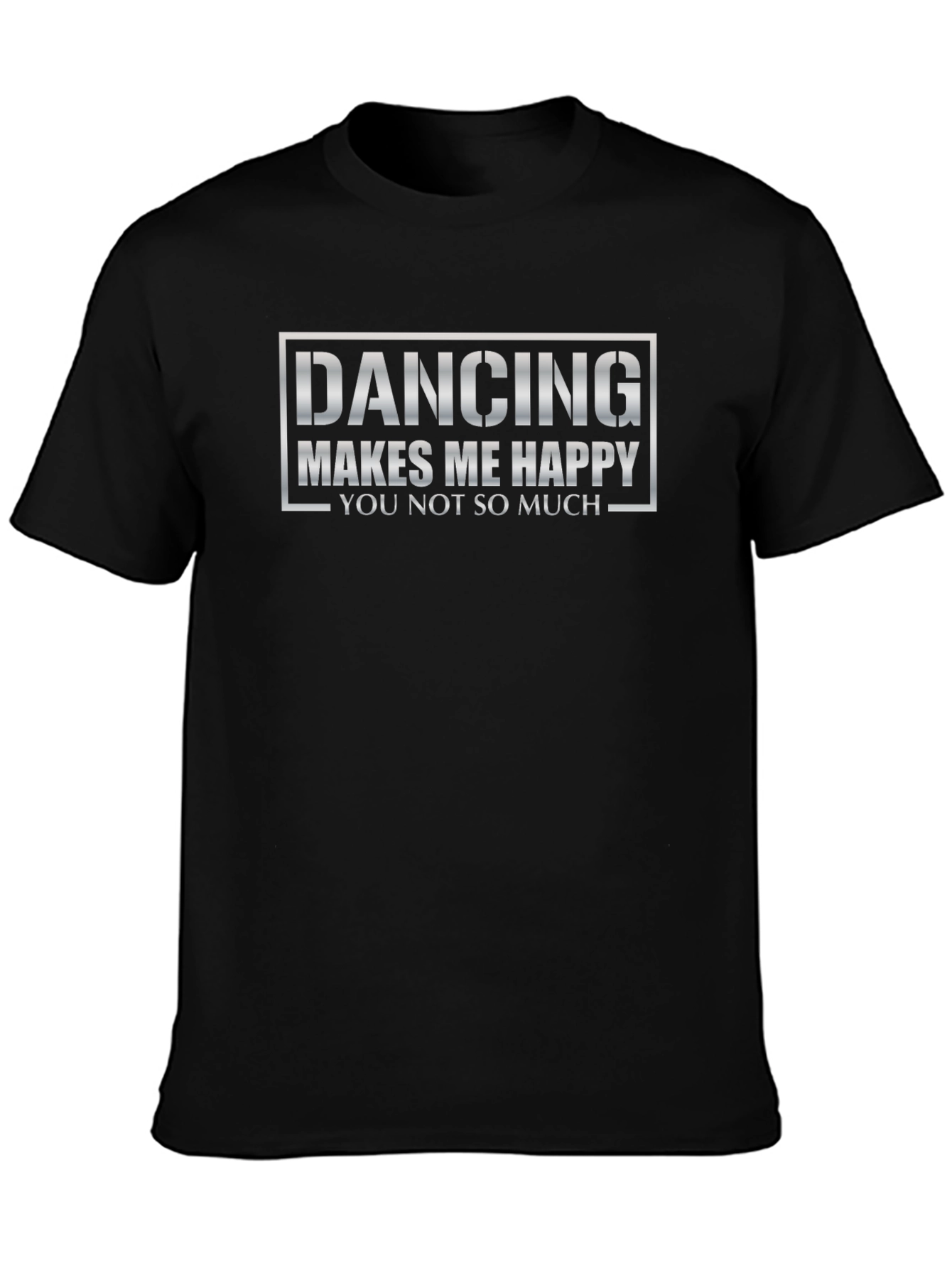 Black Dancing Makes Me Happy Graphic T-Shirt view 3